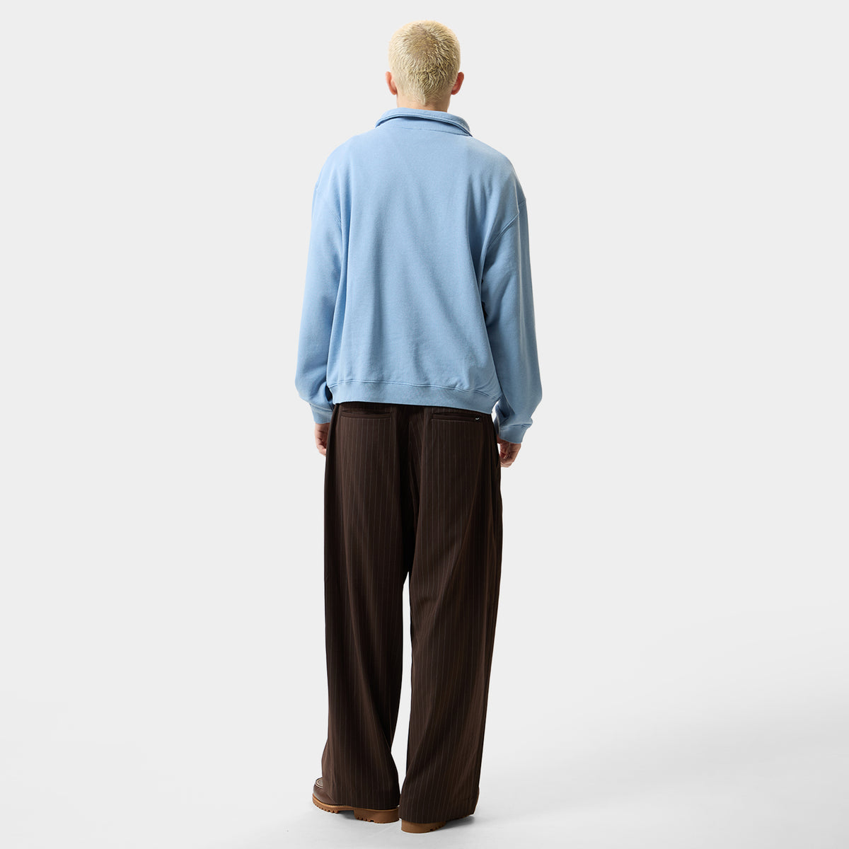 HUF (ハフ) Worldwide JP /SWEATSHIRTS(スウェットシャツ)/ CLASSIC ARCH HALF ZIP TOP商品 / LT BLUE