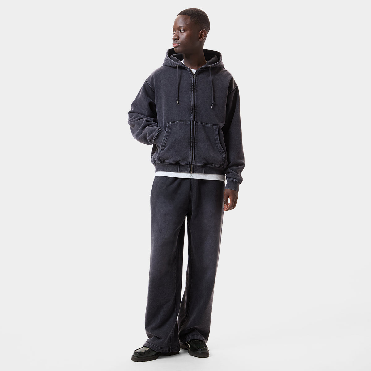 HUF (ハフ) Worldwide JP /HOODIES(パーカー)/ INTERNATIONAL LUXURY FULL ZIP HOODIE商品 / NAVY