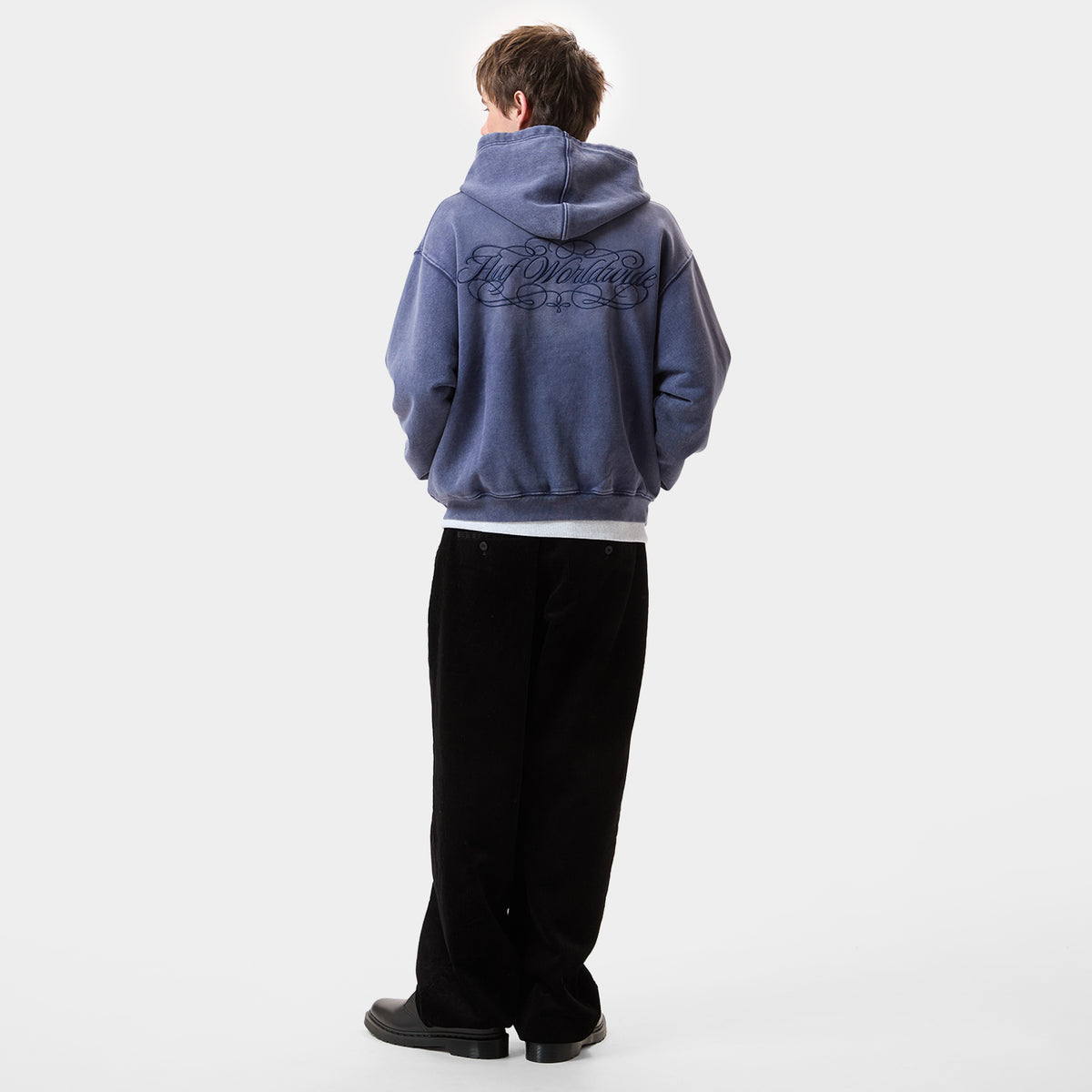 HUF (ハフ) Worldwide JP /HOODIES(パーカー)/ INTERNATIONAL LUXURY FULL ZIP HOODIE商品 / NAVY