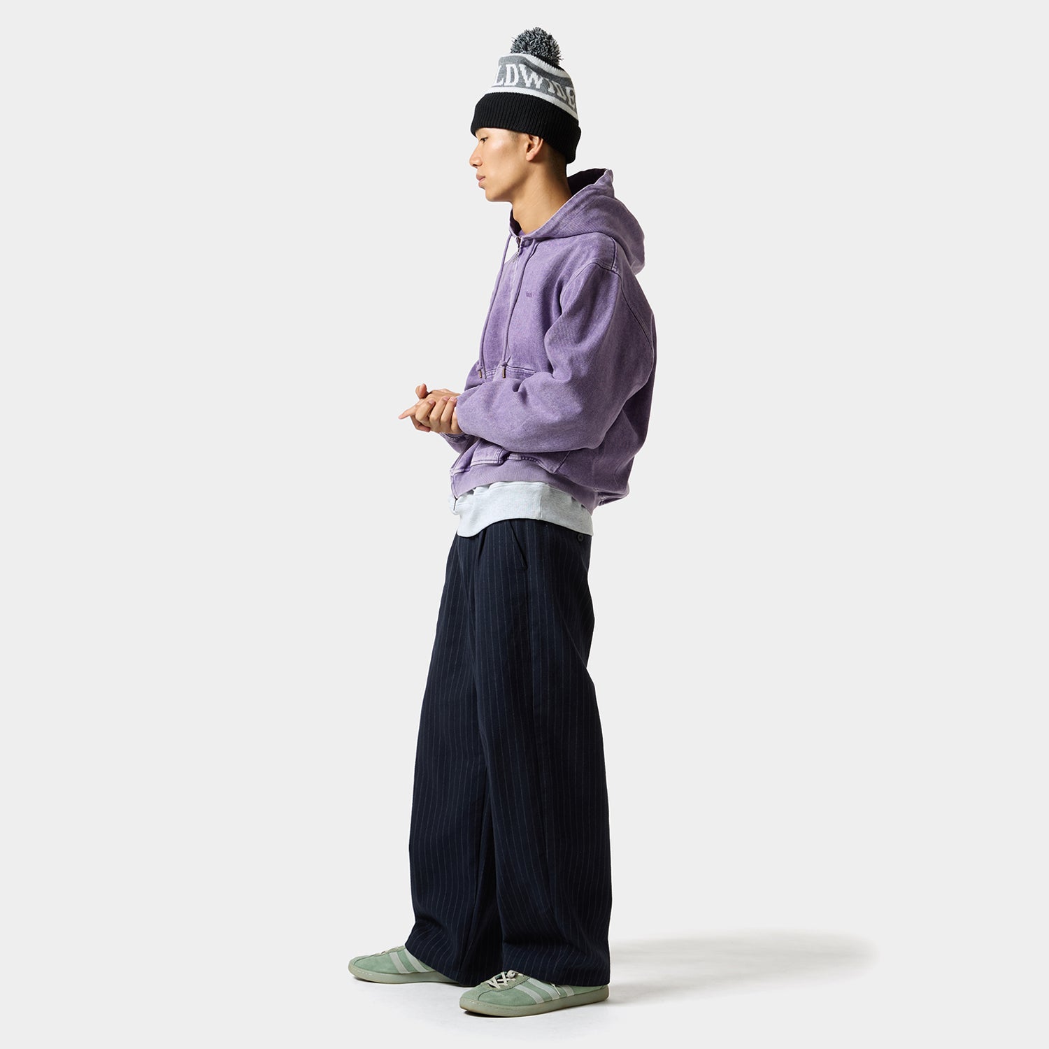 HUF (ハフ) Worldwide JP /HOODIES(パーカー)/ HUF eightynine WASHED FULL ZIP HOODIE商品 / PURPLE