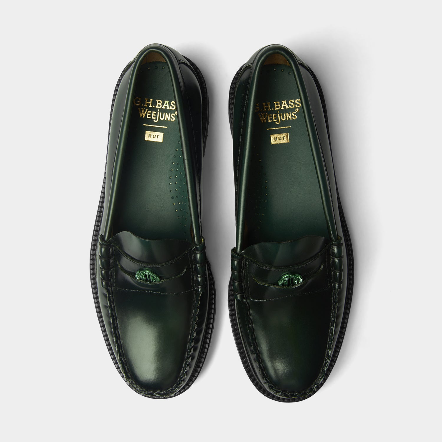 HUF (ハフ) Worldwide JP /FOOTWEAR(スニーカー)/ HUF X G.H.BASS LARSON PENNY商品 / BLACK