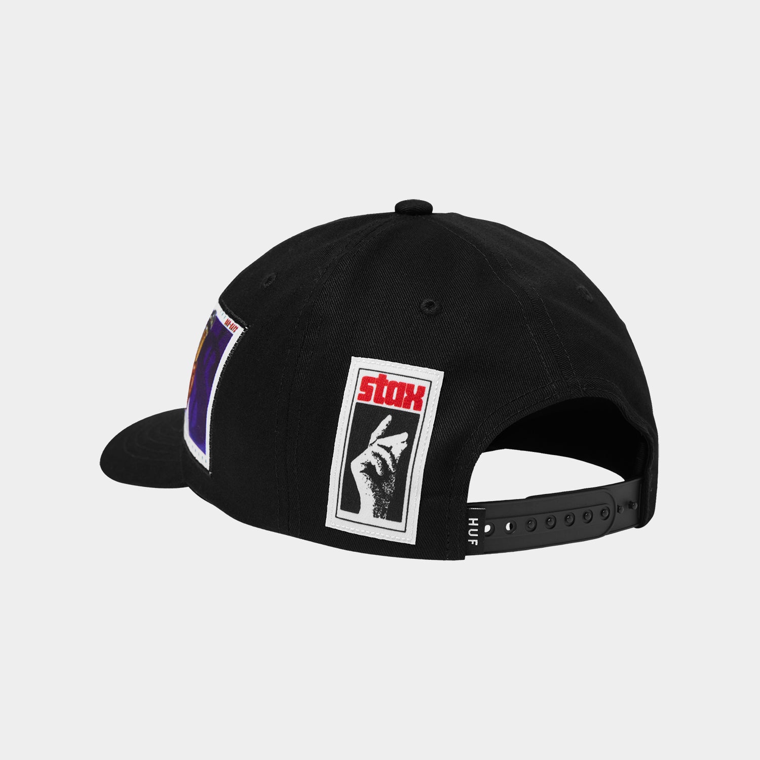 HUF (ハフ) Worldwide JP /HATS & BEANIES(ハット&ビーニー)/ HUF X STAX PATCHES SNAPBACK HAT商品 / BLACK
