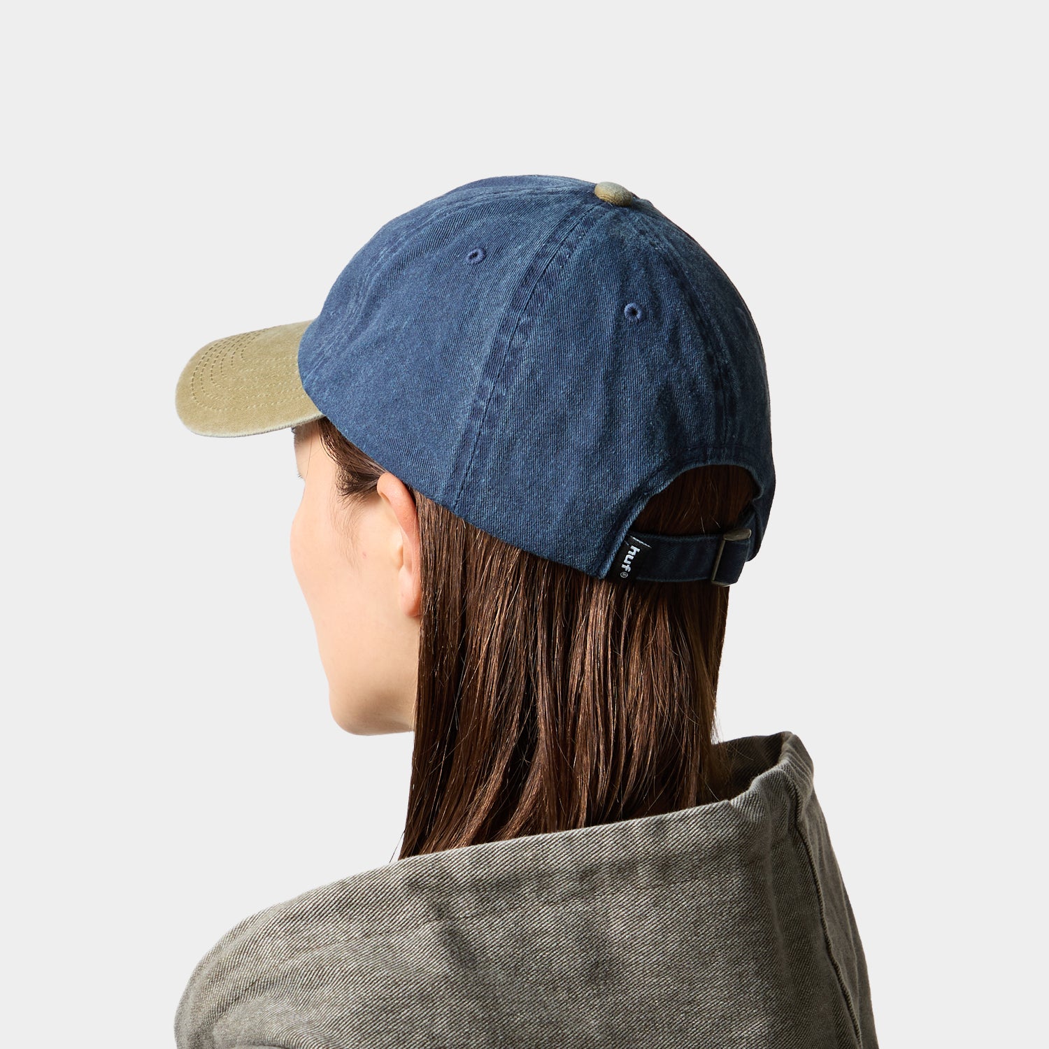 HUF (ハフ) Worldwide JP /HATS & BEANIES(ハット&ビーニー)/ TWO TONE 89 WASHED 6 PANEL HAT商品 / NAVY