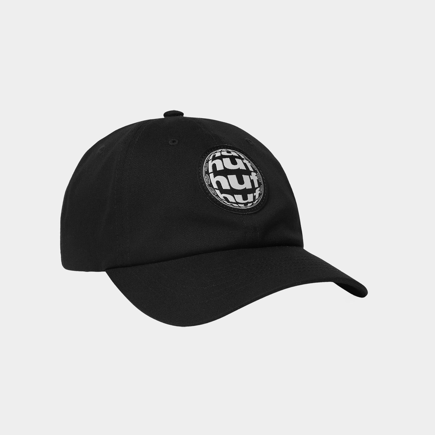 HUF (ハフ) Worldwide JP /HATS & BEANIES(ハット&ビーニー)/ WIDE ANGLE 6 PANEL CV HAT商品 / BLACK