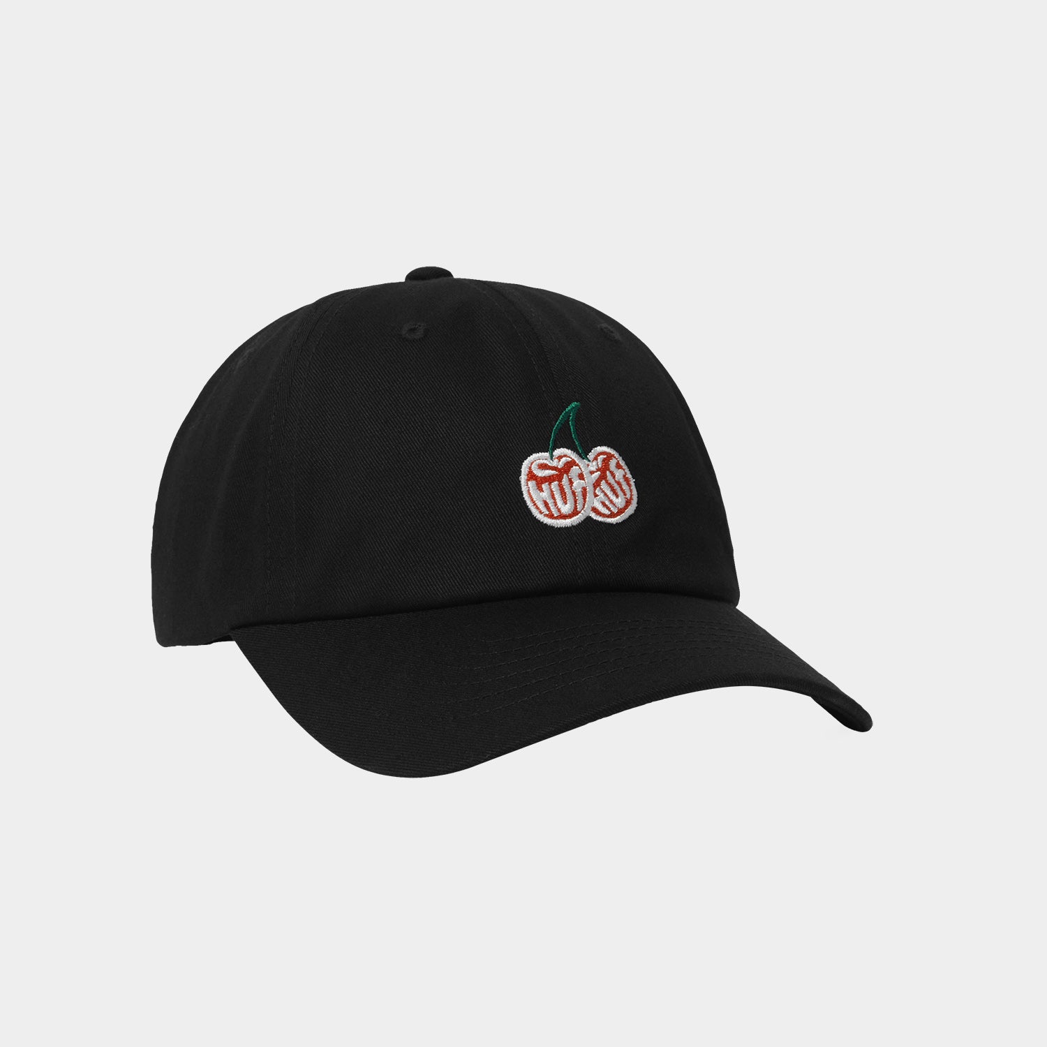 HUF (ハフ) Worldwide JP /HATS & BEANIES(ハット&ビーニー)/ CHERRIES 6 PANEL CV HAT商品 / BLACK