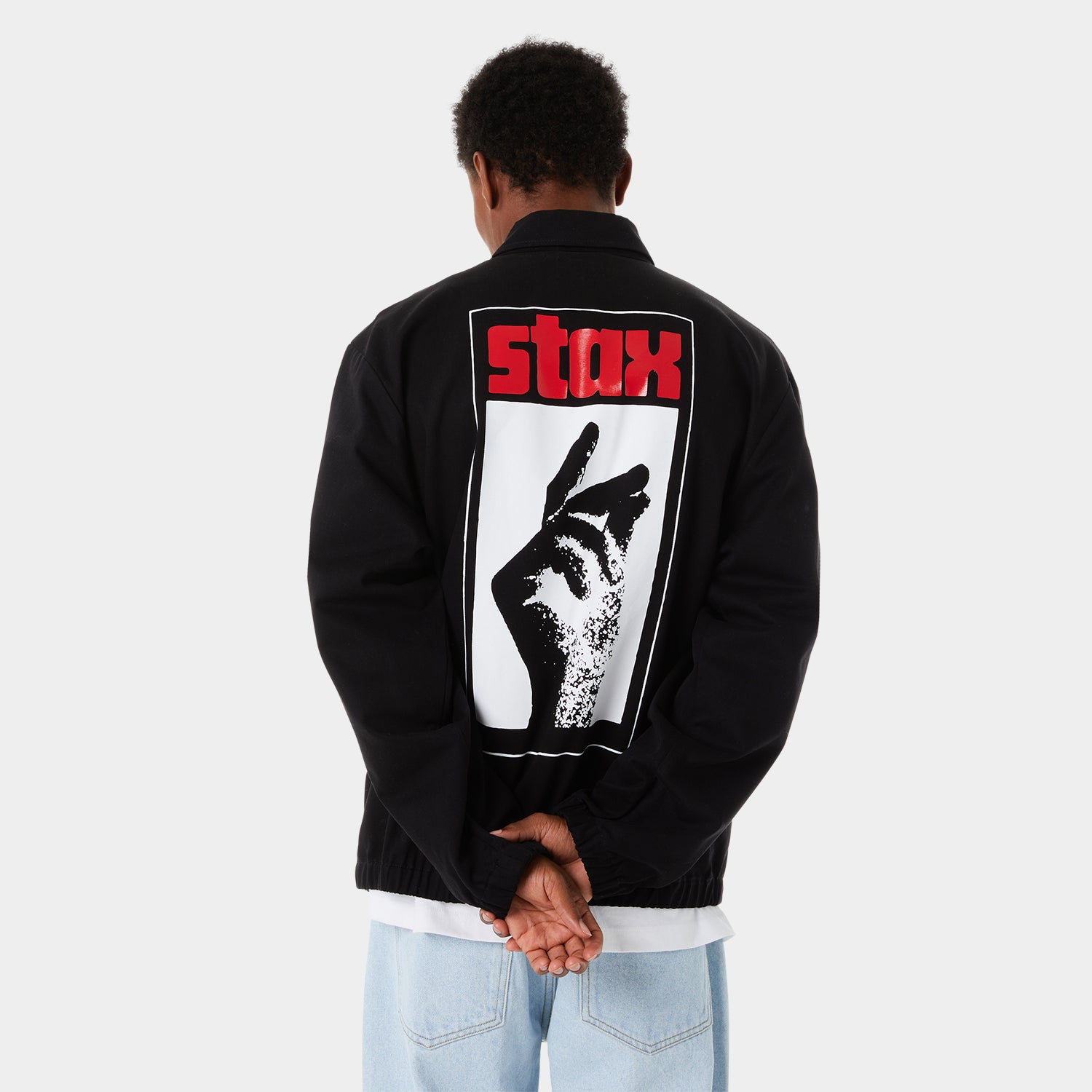 HUF (ハフ) Worldwide JP /JACKETS(ジャケット)/ HUF X STAX JACKET商品 / BLACK