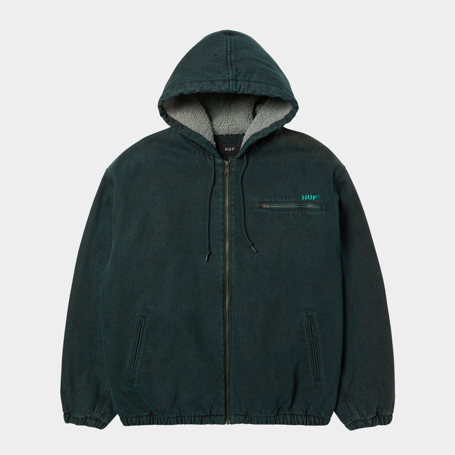 HUF (ハフ) Worldwide JP /JACKETS(ジャケット)/ WHAT A JUNGLE DENIM WORK JACKET商品 / EVERGREEN