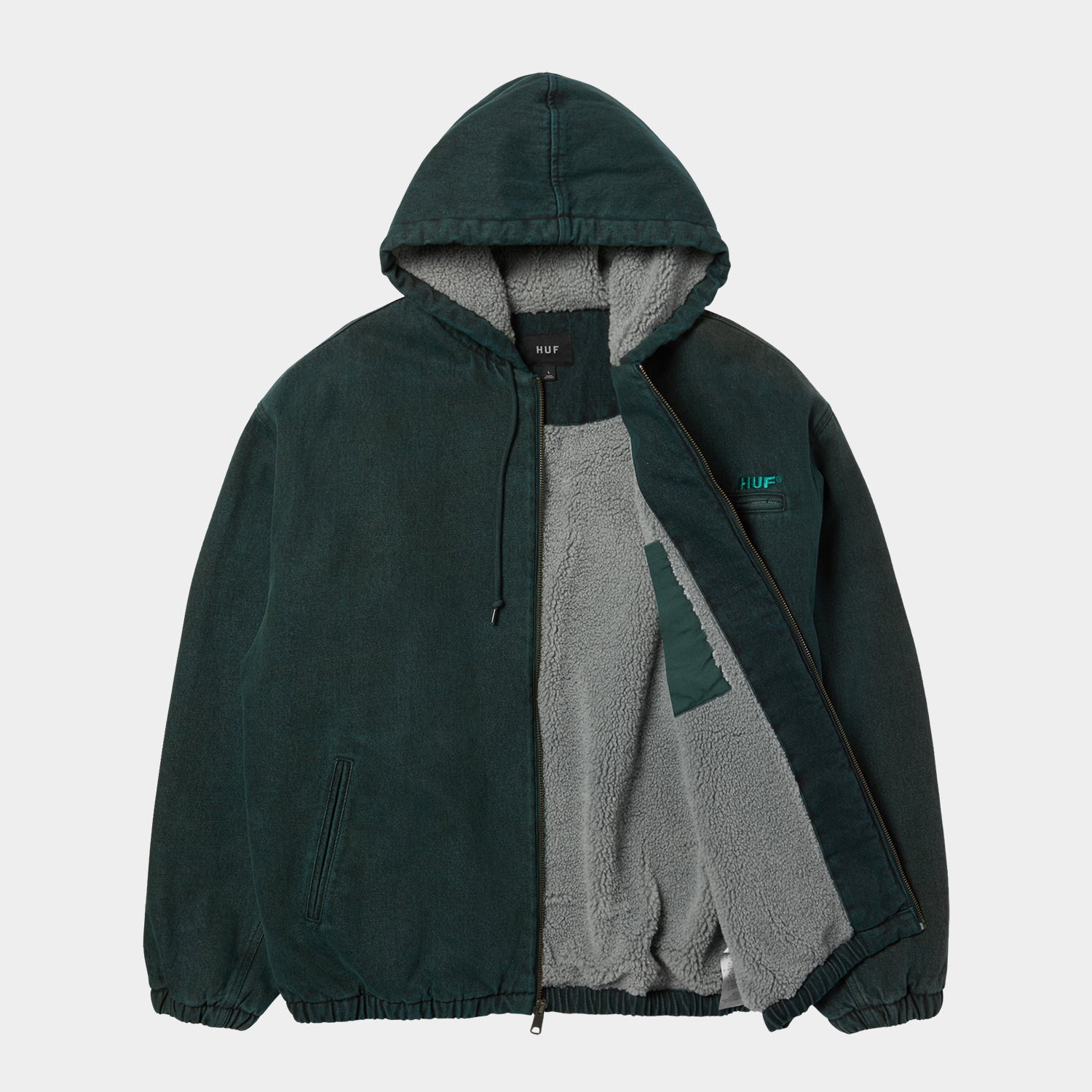 HUF (ハフ) Worldwide JP /JACKETS(ジャケット)/ WHAT A JUNGLE DENIM WORK JACKET商品 / EVERGREEN