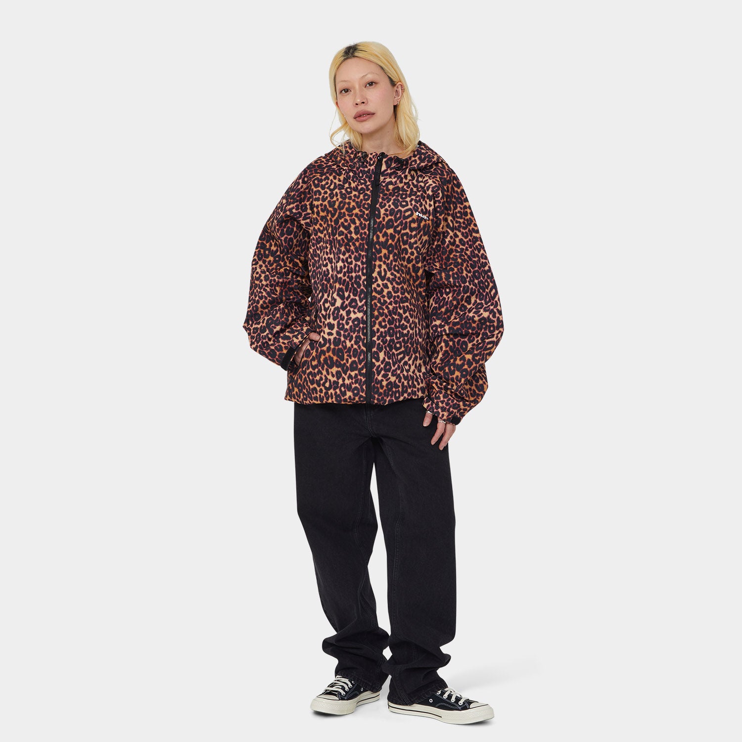 HUF (ハフ) Worldwide JP /JACKETS(ジャケット)/ RAINIER PRINTED SHELL JACKET商品 / BROWN