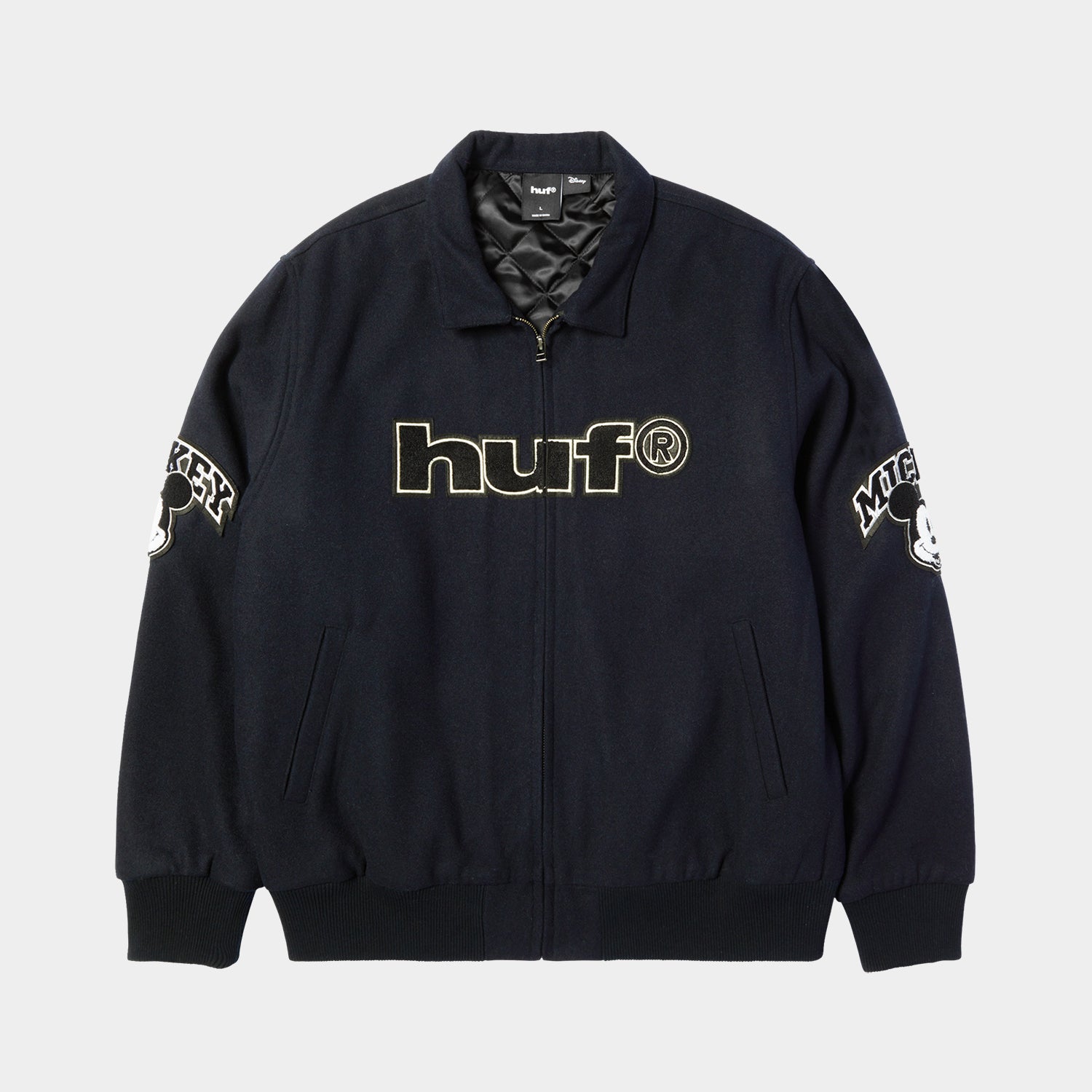 HUF (ハフ) Worldwide JP /JACKETS(ジャケット)/ DISNEY | HUF WORLDWIDE TOUR VARSITY JACKET商品 / NAVY