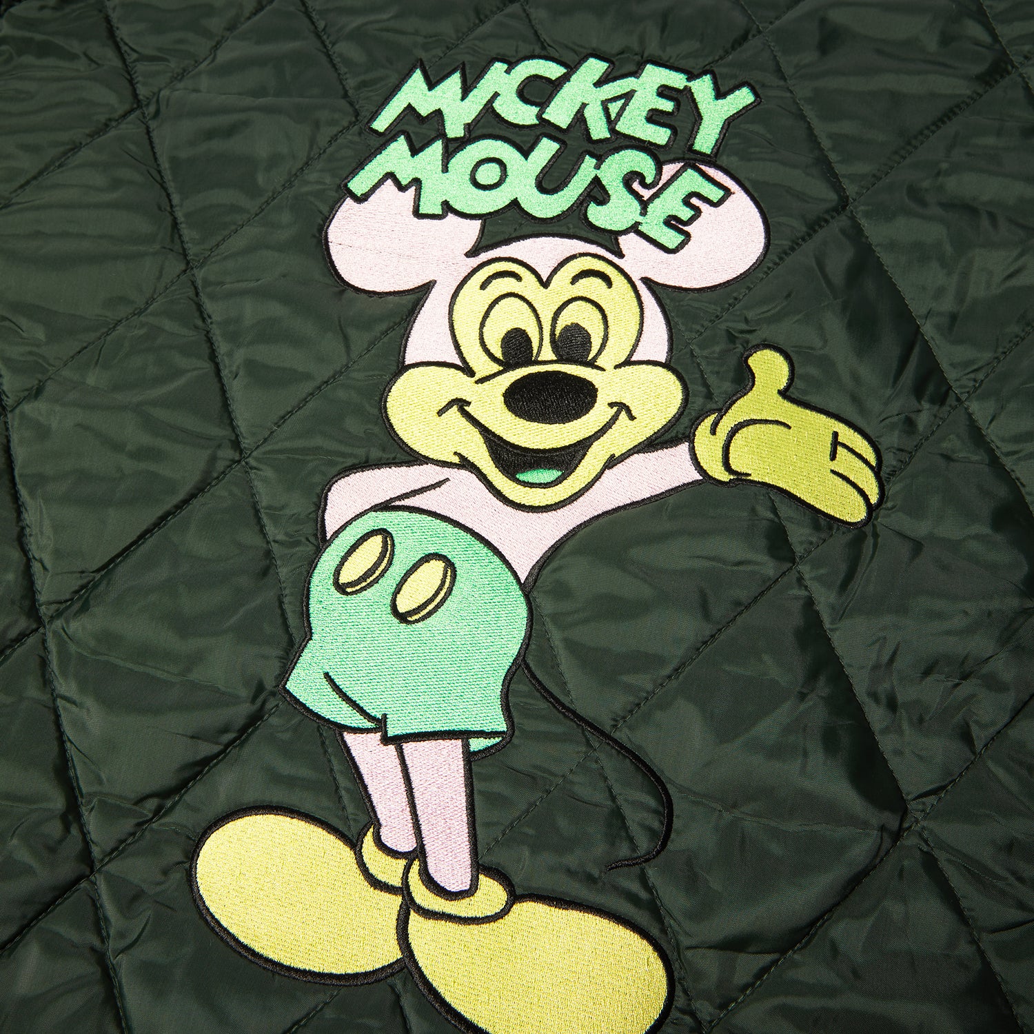 HUF (ハフ) Worldwide JP /JACKETS(ジャケット)/ DISNEY | HUF MICKEY QUILTED WORK JACKET商品 / FOREST GREEN