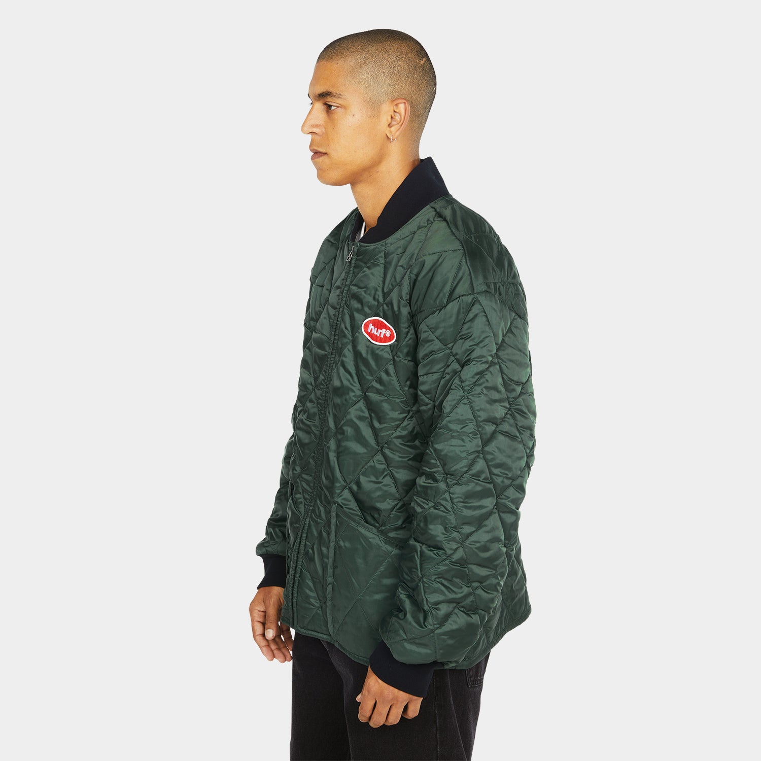 HUF (ハフ) Worldwide JP /JACKETS(ジャケット)/ DISNEY | HUF MICKEY QUILTED WORK JACKET商品 / FOREST GREEN