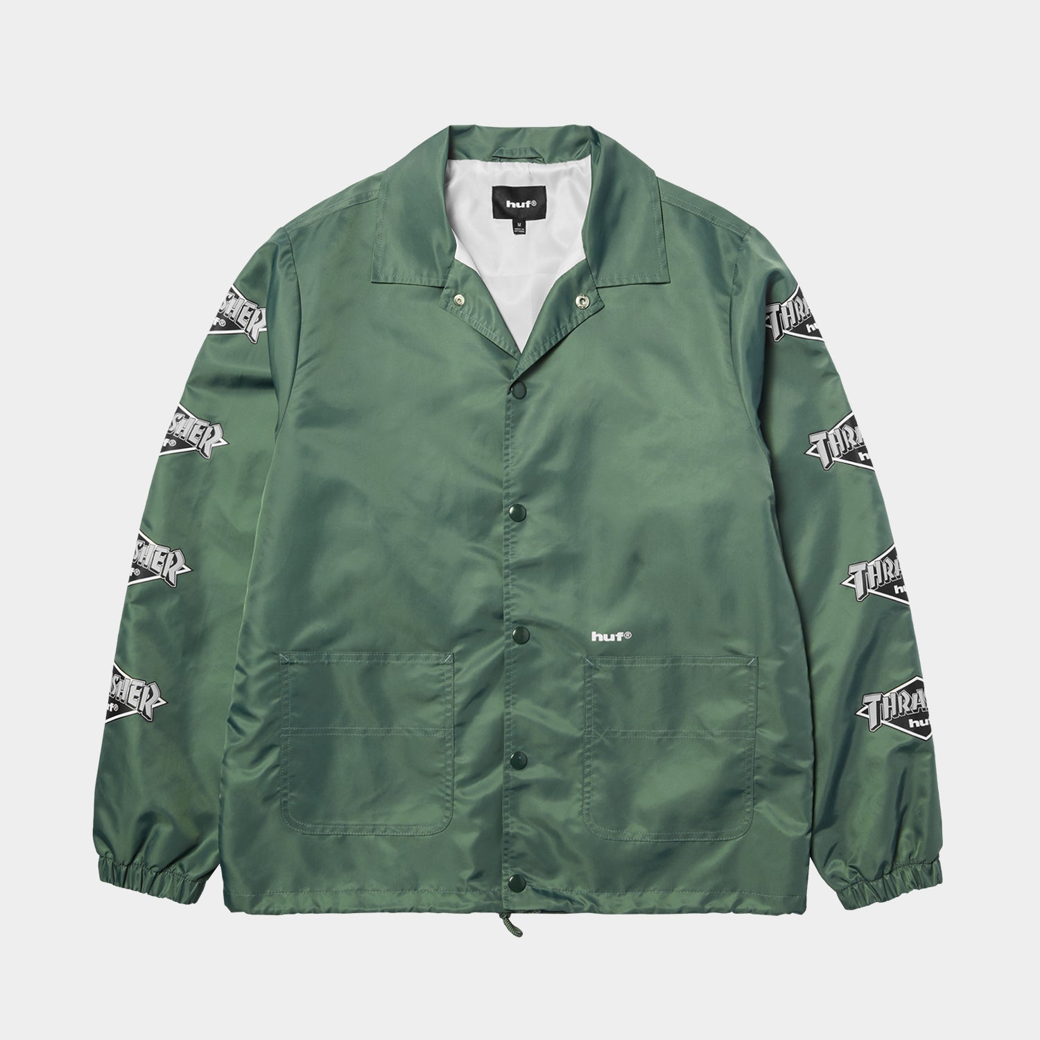 HUF (ハフ) Worldwide JP /JACKETS(ジャケット)/ HUF X THRASHER LOGO JACKET商品 / FOREST GREEN