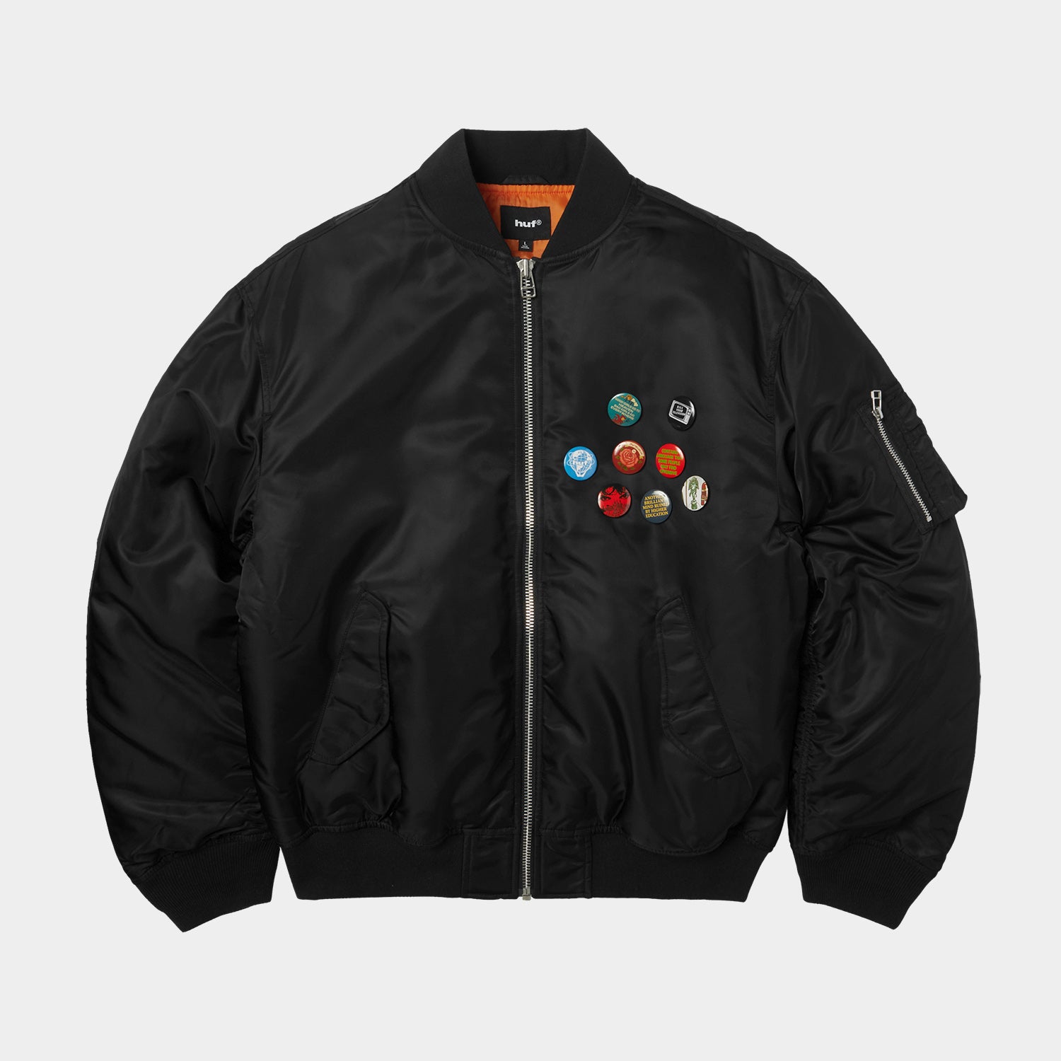 HUF (ハフ) Worldwide JP /JACKETS(ジャケット)/ OLYMPIA FLIGHT JACKET商品 / BLACK