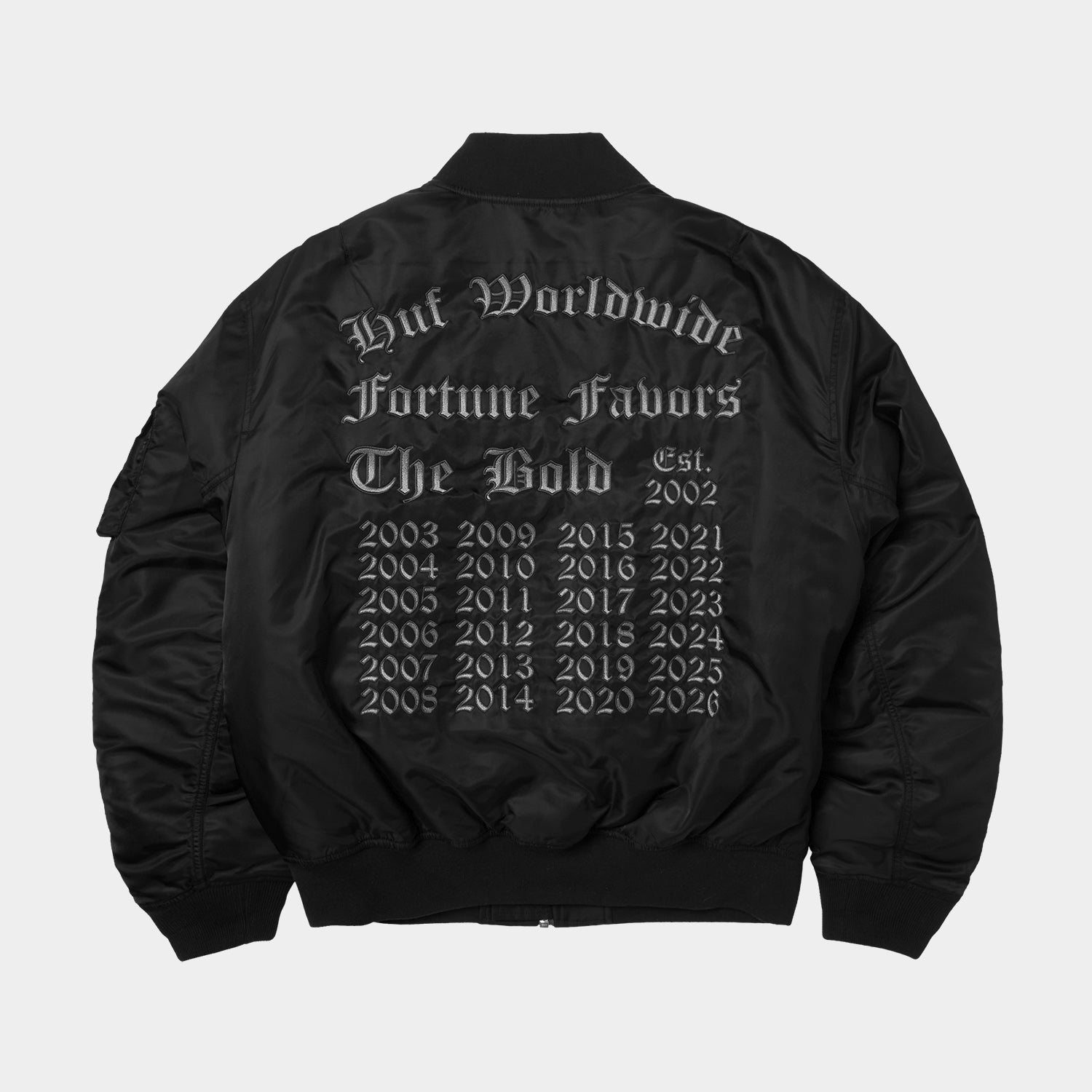 HUF (ハフ) Worldwide JP /JACKETS(ジャケット)/ OLYMPIA FLIGHT JACKET商品 / BLACK