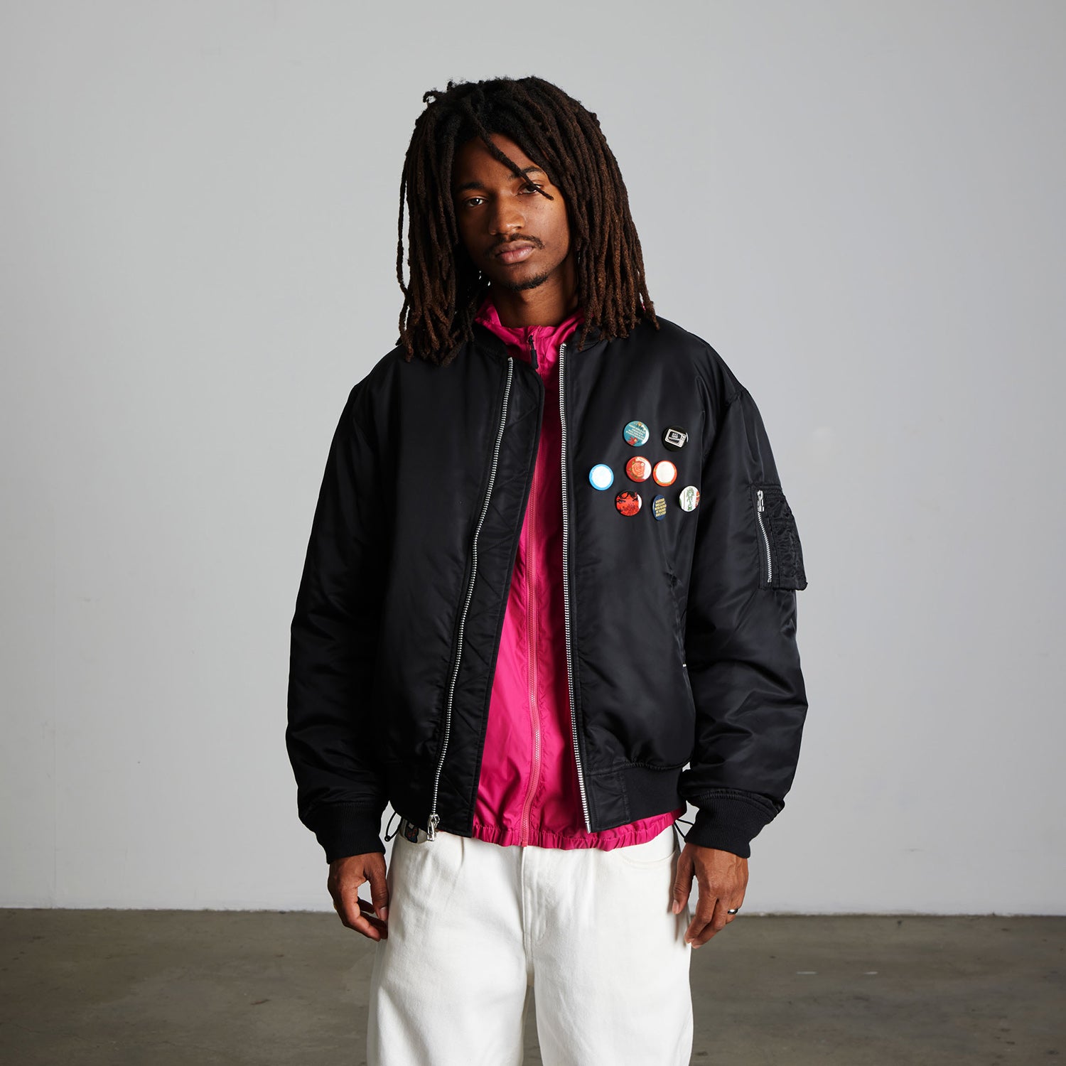 HUF (ハフ) Worldwide JP /JACKETS(ジャケット)/ OLYMPIA FLIGHT JACKET商品 / BLACK