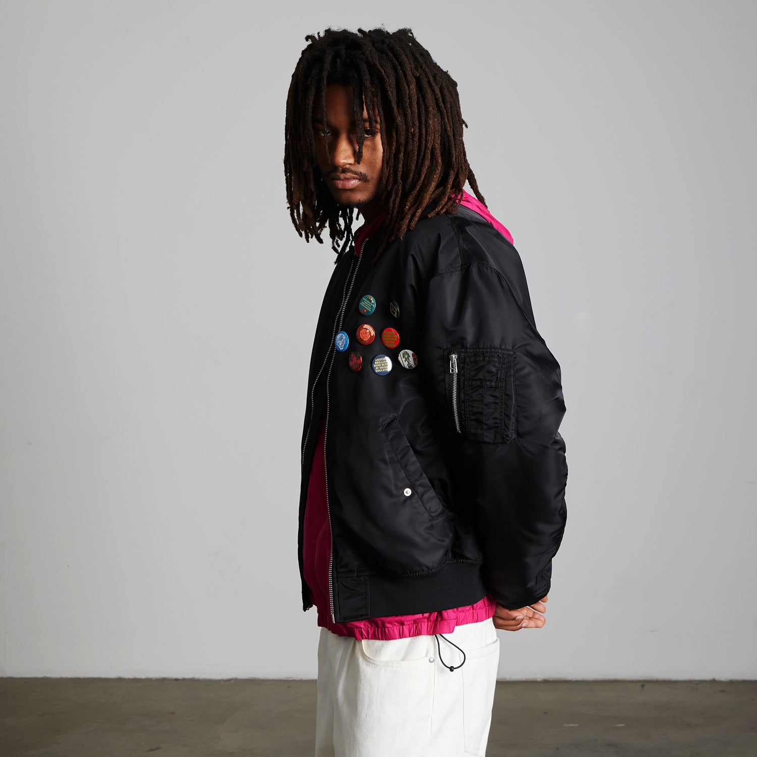 HUF (ハフ) Worldwide JP /JACKETS(ジャケット)/ OLYMPIA FLIGHT JACKET商品 / BLACK