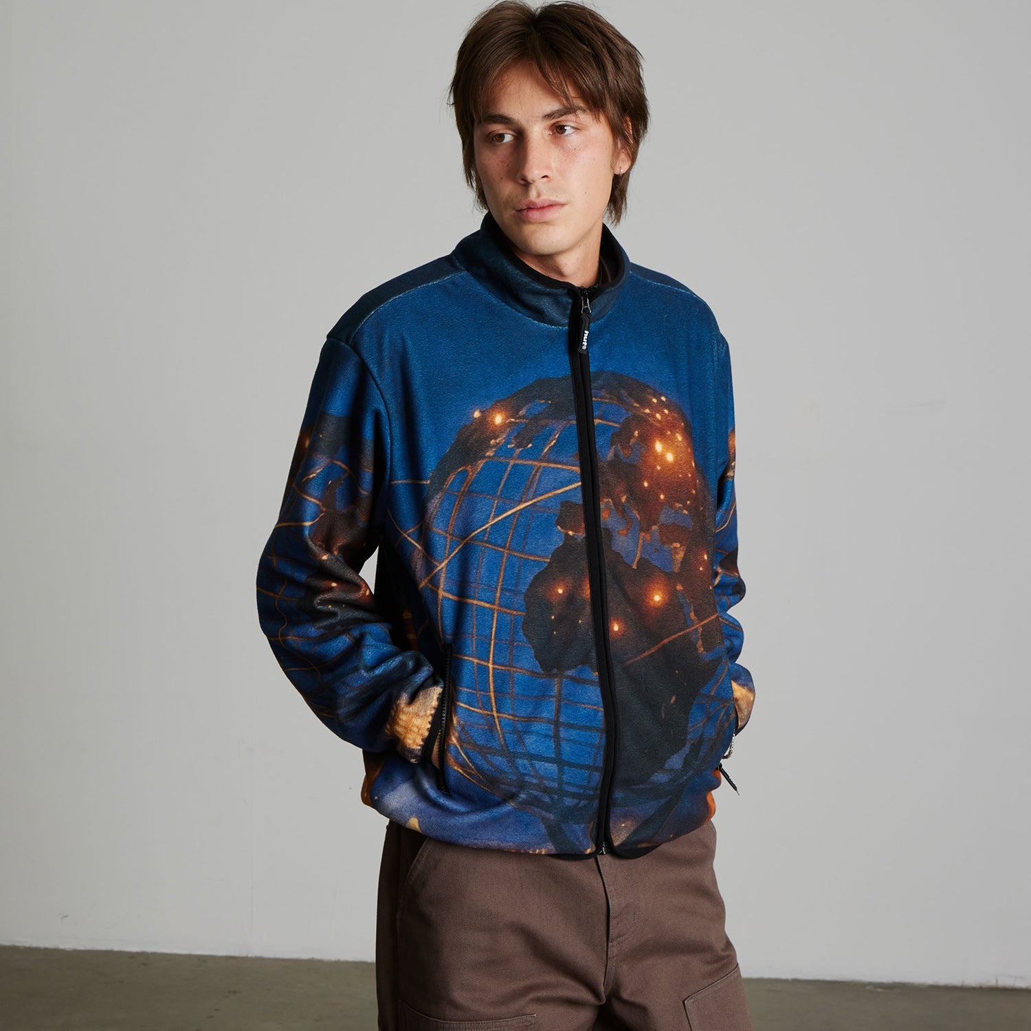 HUF (ハフ) Worldwide JP /JACKETS(ジャケット)/ FLUSHING POLAR FLEECE JACKET商品 / MULTI
