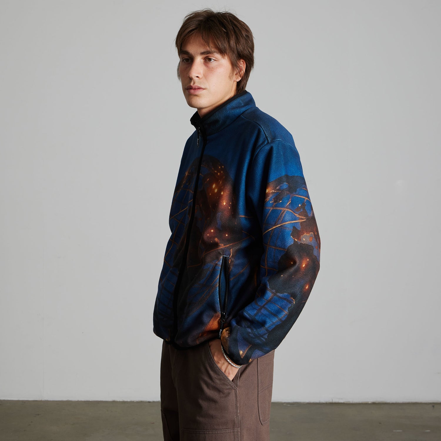 HUF (ハフ) Worldwide JP /JACKETS(ジャケット)/ FLUSHING POLAR FLEECE JACKET商品 / MULTI