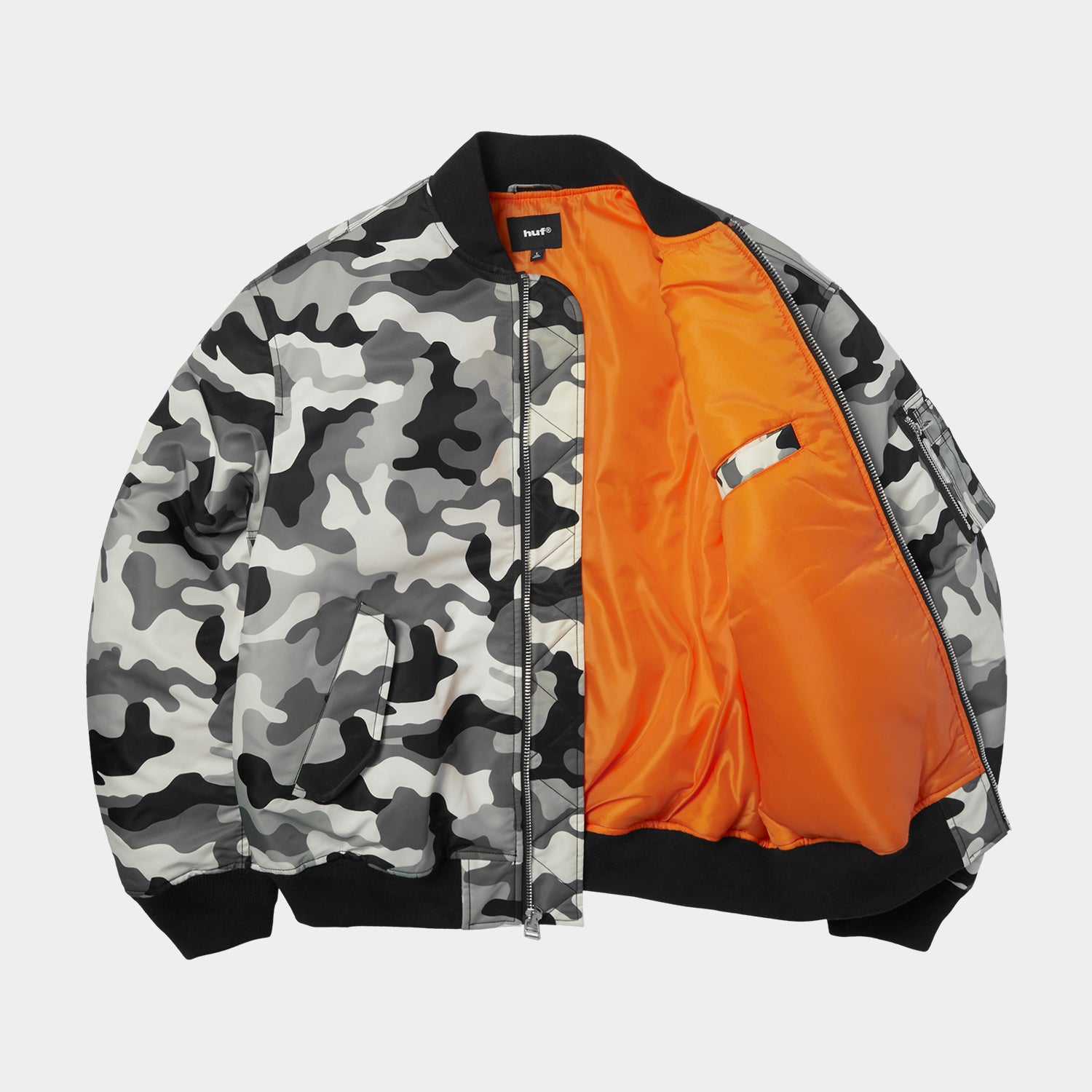HUF (ハフ) Worldwide JP / JACKETS(ジャケット) / OLYMPIA CAMO FLIGHT JACKET商品 / CAMO