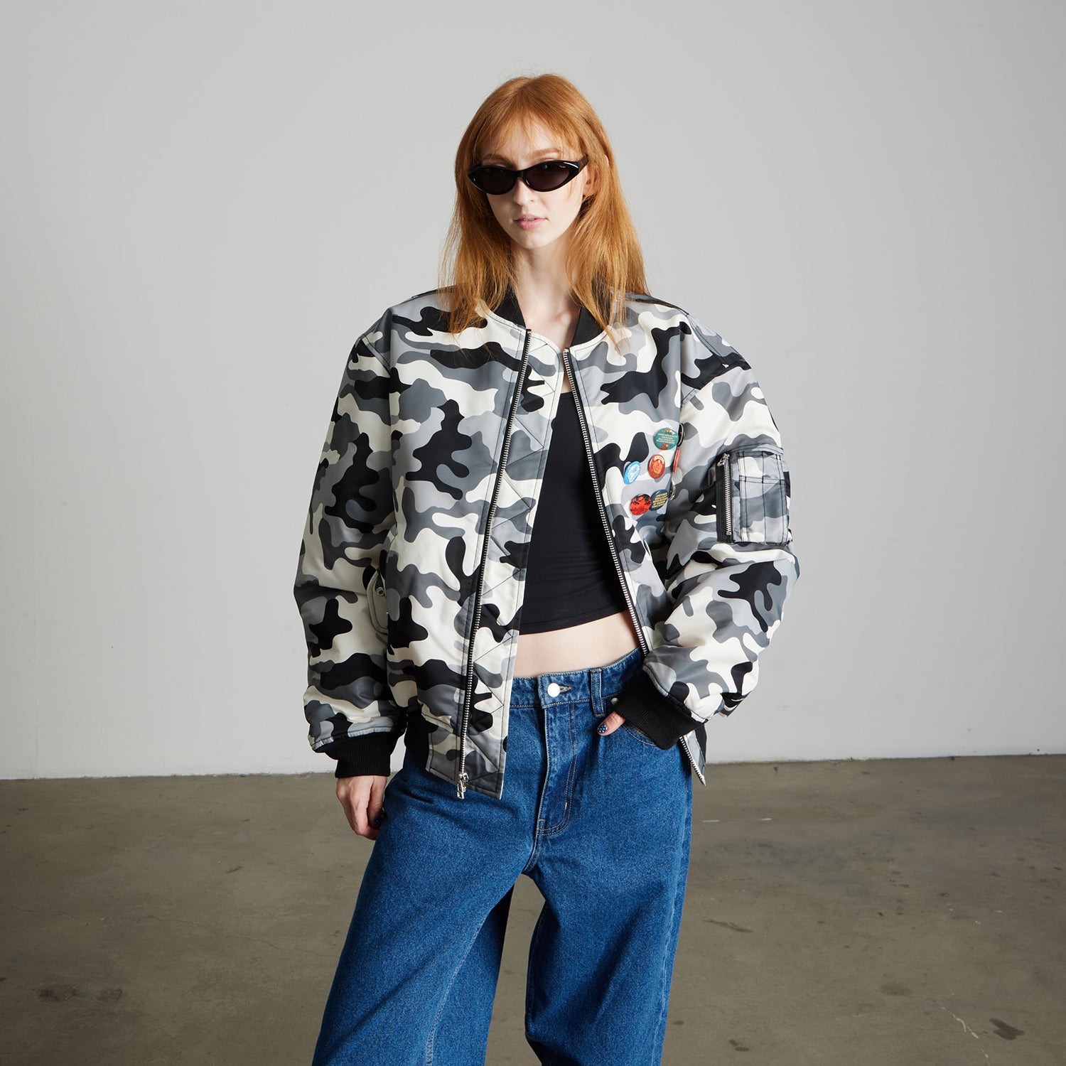 HUF (ハフ) Worldwide JP /JACKETS(ジャケット)/ OLYMPIA CAMO FLIGHT JACKET商品 / CAMO