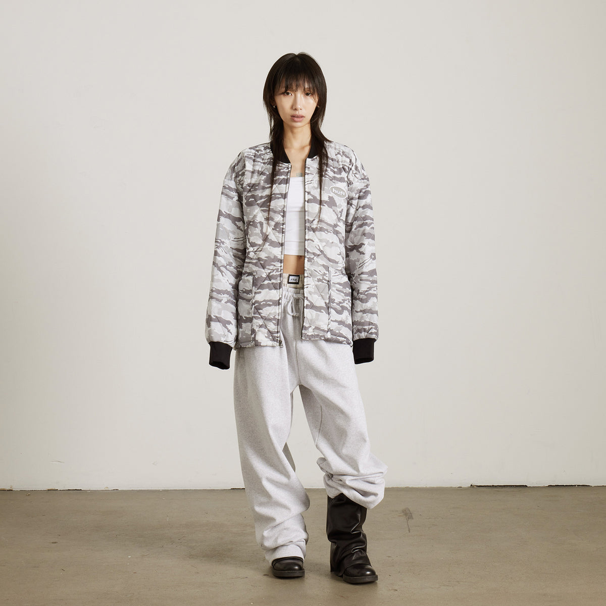 HUF (ハフ) Worldwide JP /JACKETS(ジャケット)/ VERNON CAMO LINER JACKET商品 / SNOW CAMO