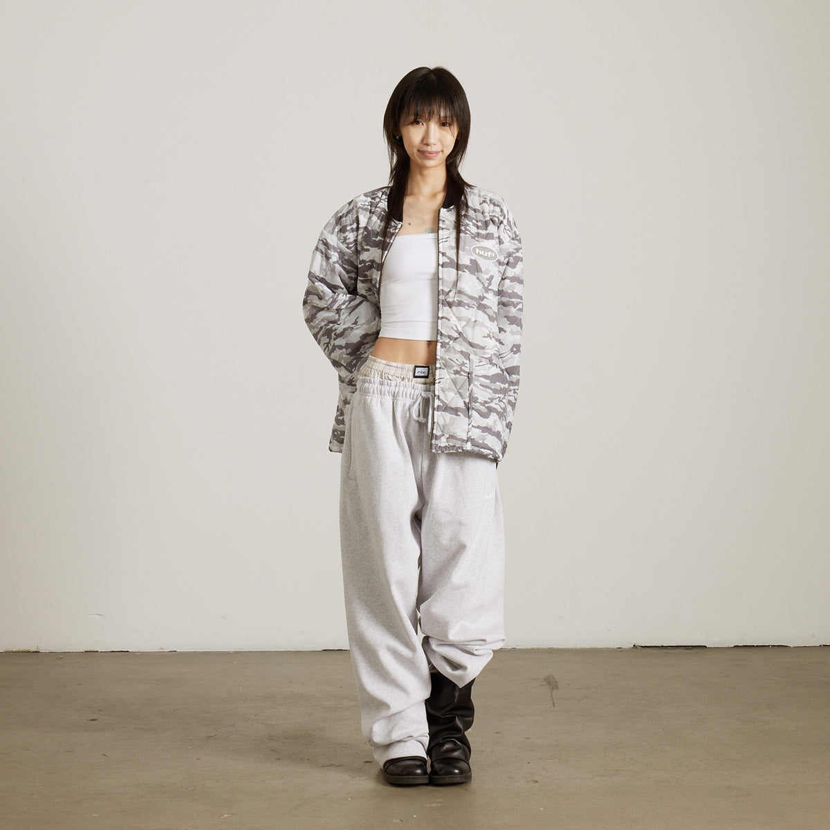 HUF (ハフ) Worldwide JP /JACKETS(ジャケット)/ VERNON CAMO LINER JACKET商品 / SNOW CAMO