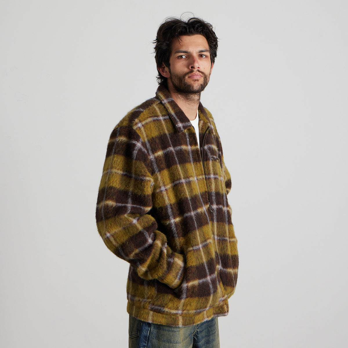 HUF (ハフ) Worldwide JP /JACKETS(ジャケット)/ CANTON PLAID JACKET商品 / BROWN