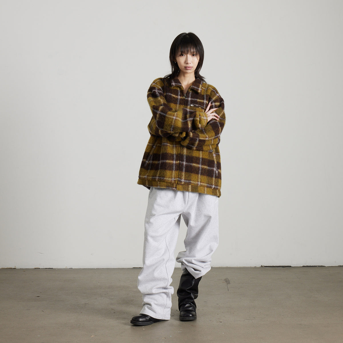 HUF (ハフ) Worldwide JP /JACKETS(ジャケット)/ CANTON PLAID JACKET商品 / BROWN