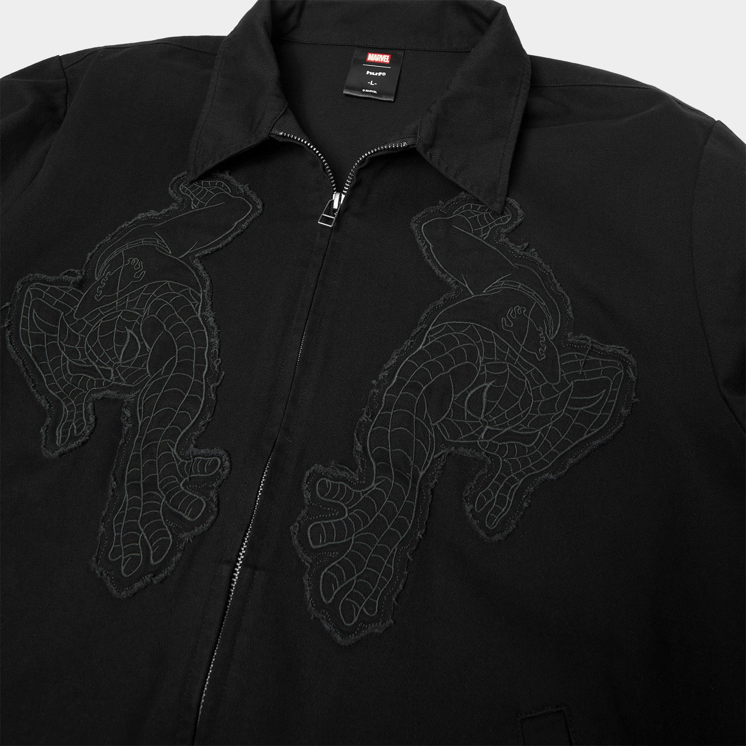 HUF (ハフ) Worldwide JP /JACKETS(ジャケット)/ HUF X SPIDER-MAN WORK JACKET商品 / BLACK