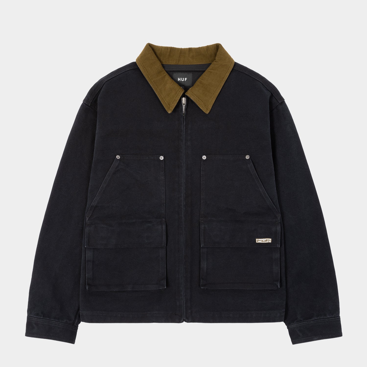 HUF (ハフ) Worldwide JP /JACKETS(ジャケット)/ STRETCH LOGO CANVAS WORK JACKET商品 / DEEP WINE
