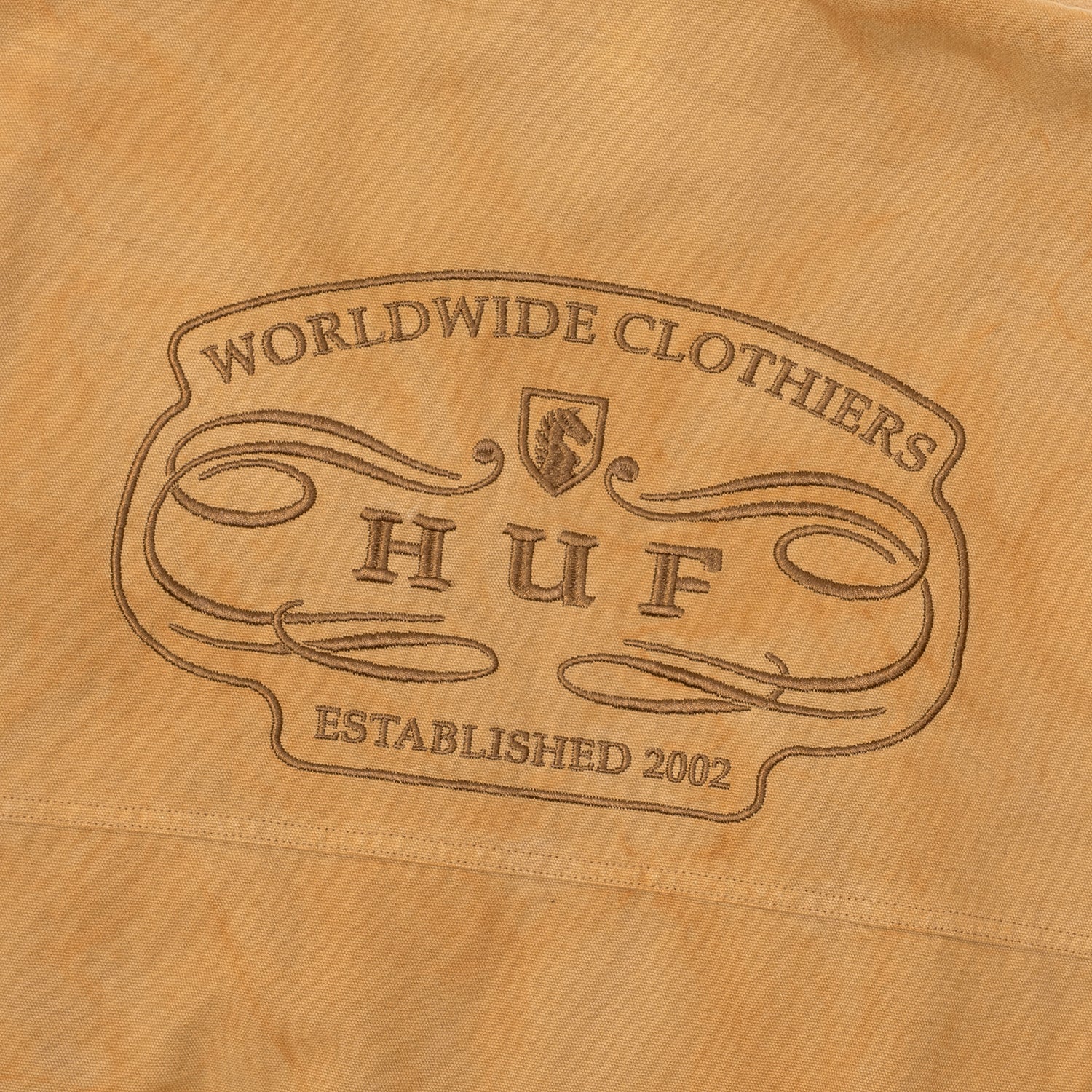 HUF (ハフ) Worldwide JP /JACKETS(ジャケット)/ WORLDWIDE CLOTHIERS HOODED JACKET商品 / MUSTARD