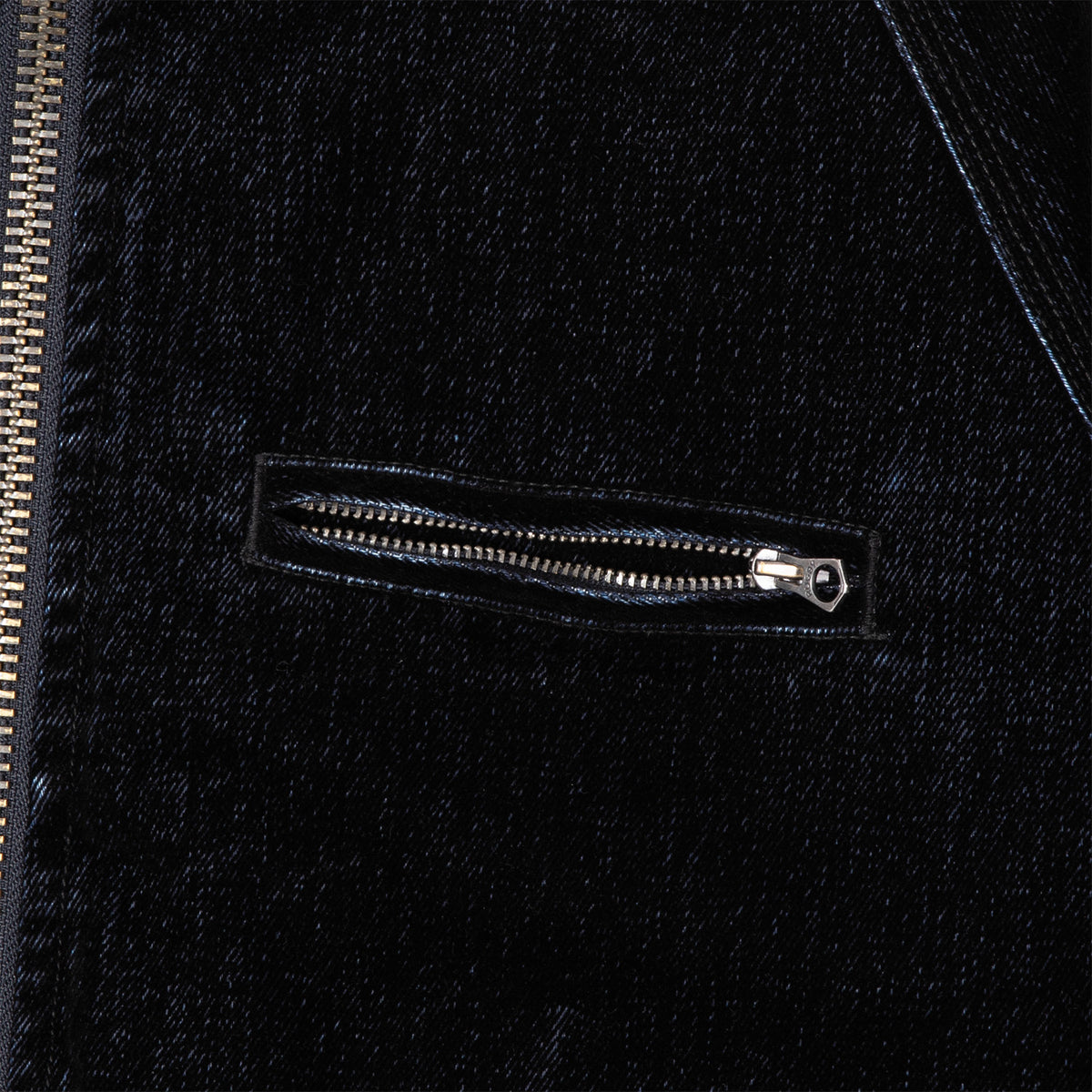 HUF (ハフ) Worldwide JP /JACKETS(ジャケット)/ FLOCKED DENIM HOODED JACKET商品 / STONE