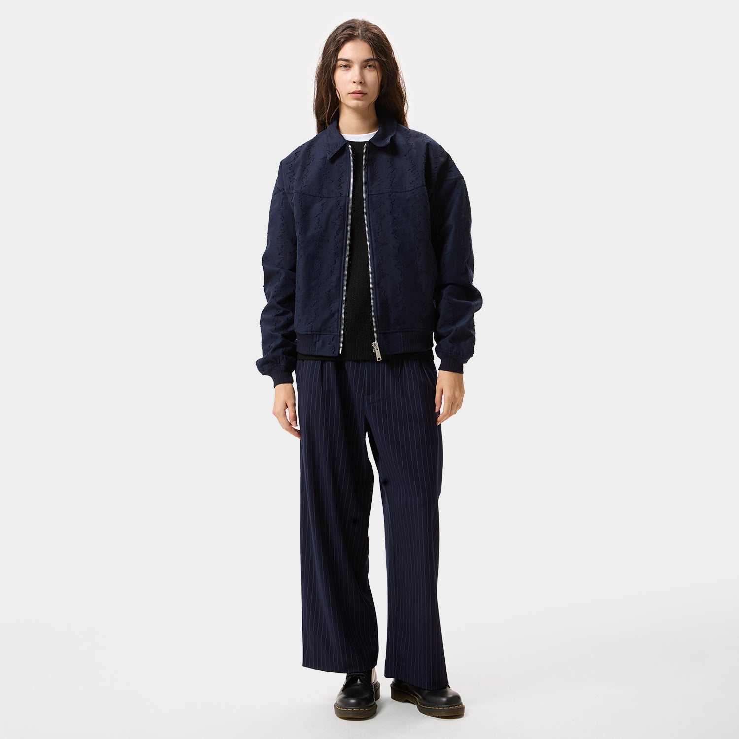 HUF (ハフ) Worldwide JP /JACKETS(ジャケット)/ 89 OVAL BOMBER JACKET商品 / NAVY