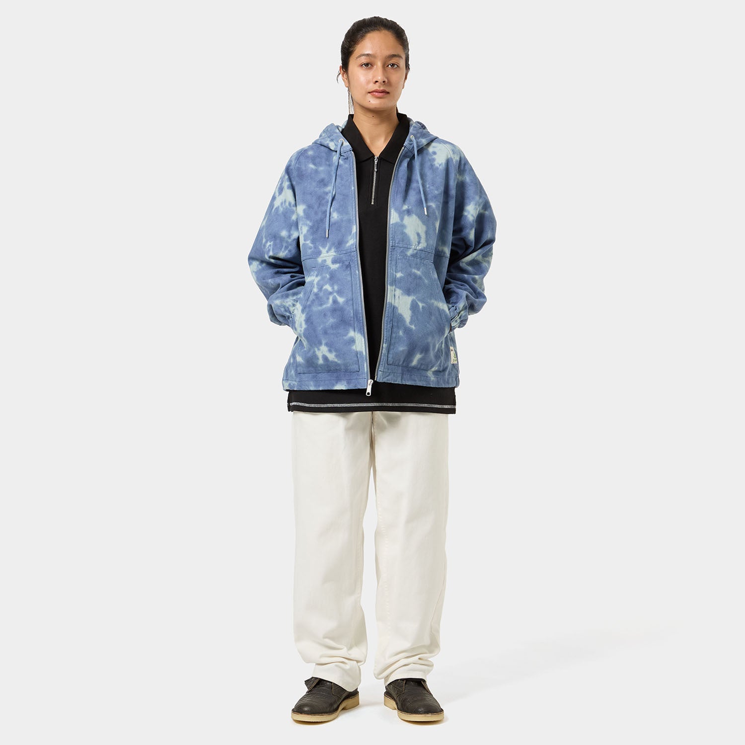 HUF (ハフ) Worldwide JP /JACKETS(ジャケット)/ HUF GARDEN CENTER PIGMENT DYED CANVAS JACKET商品 / BLUE