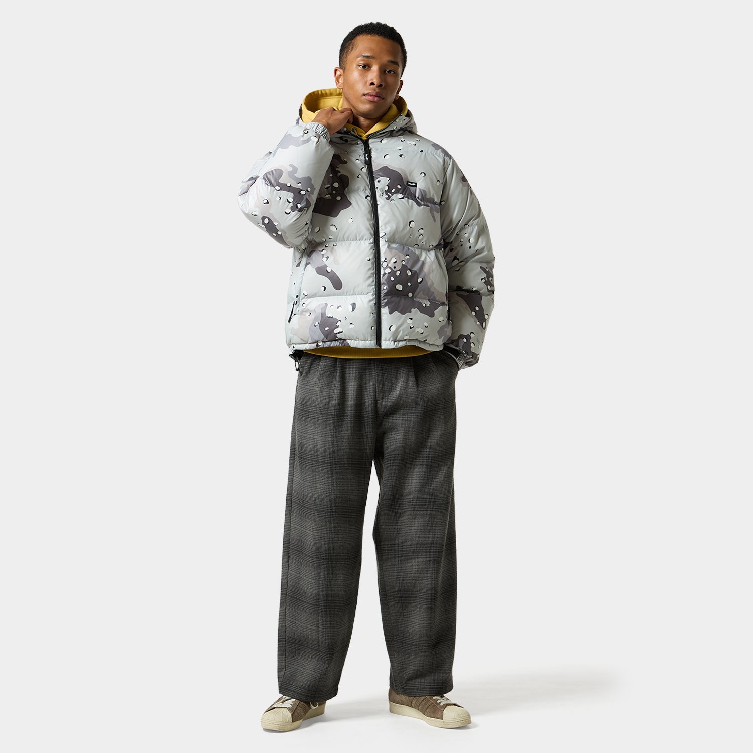 HUF (ハフ) Worldwide JP /JACKETS(ジャケット)/ PERTEX EXPLORER DOWN JACKET商品 / GREY CAMO