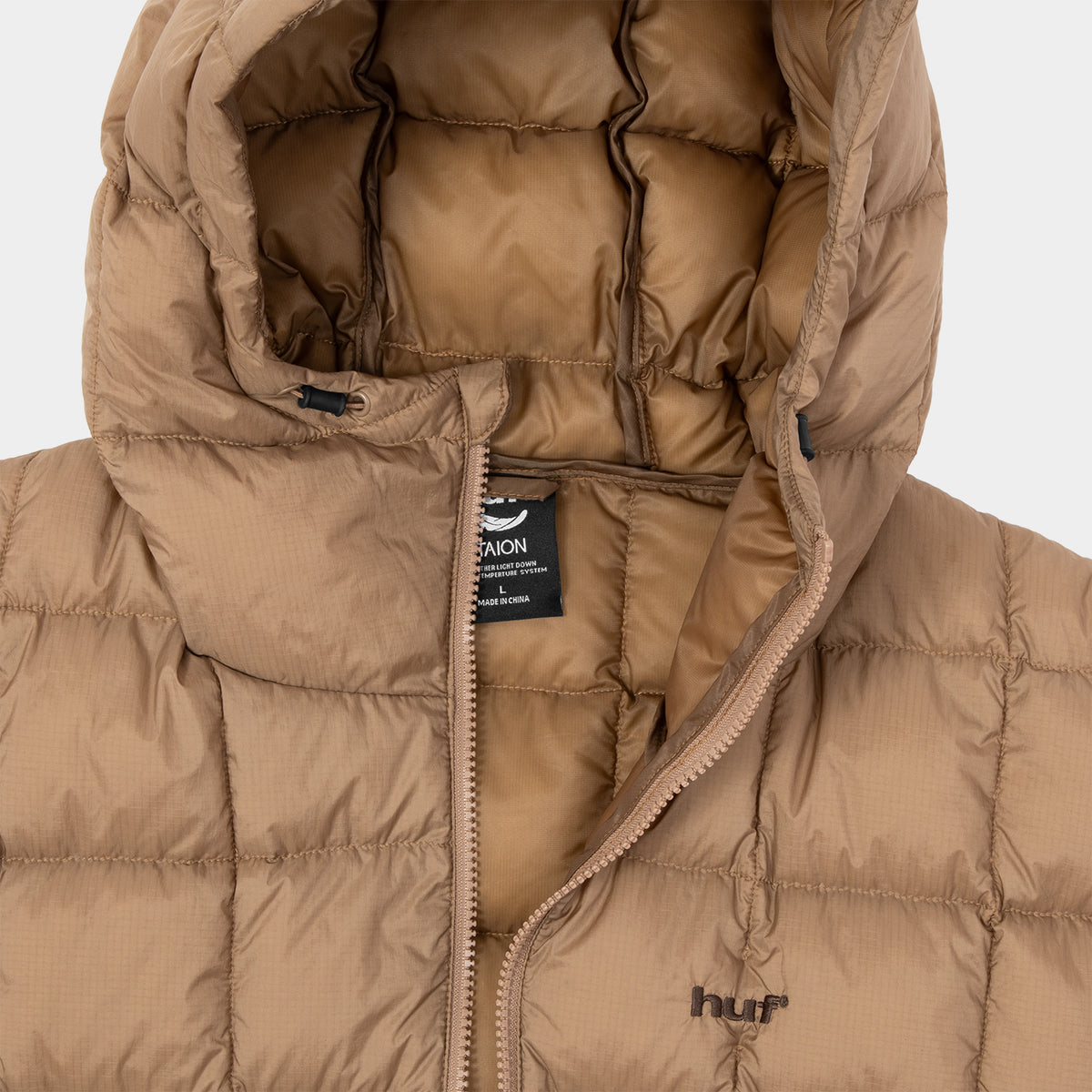HUF (ハフ) Worldwide JP /JACKETS(ジャケット)/ huf® X TAION SIERRA FEATHER LIGHT HOODED JACKET商品 / LT BLUE