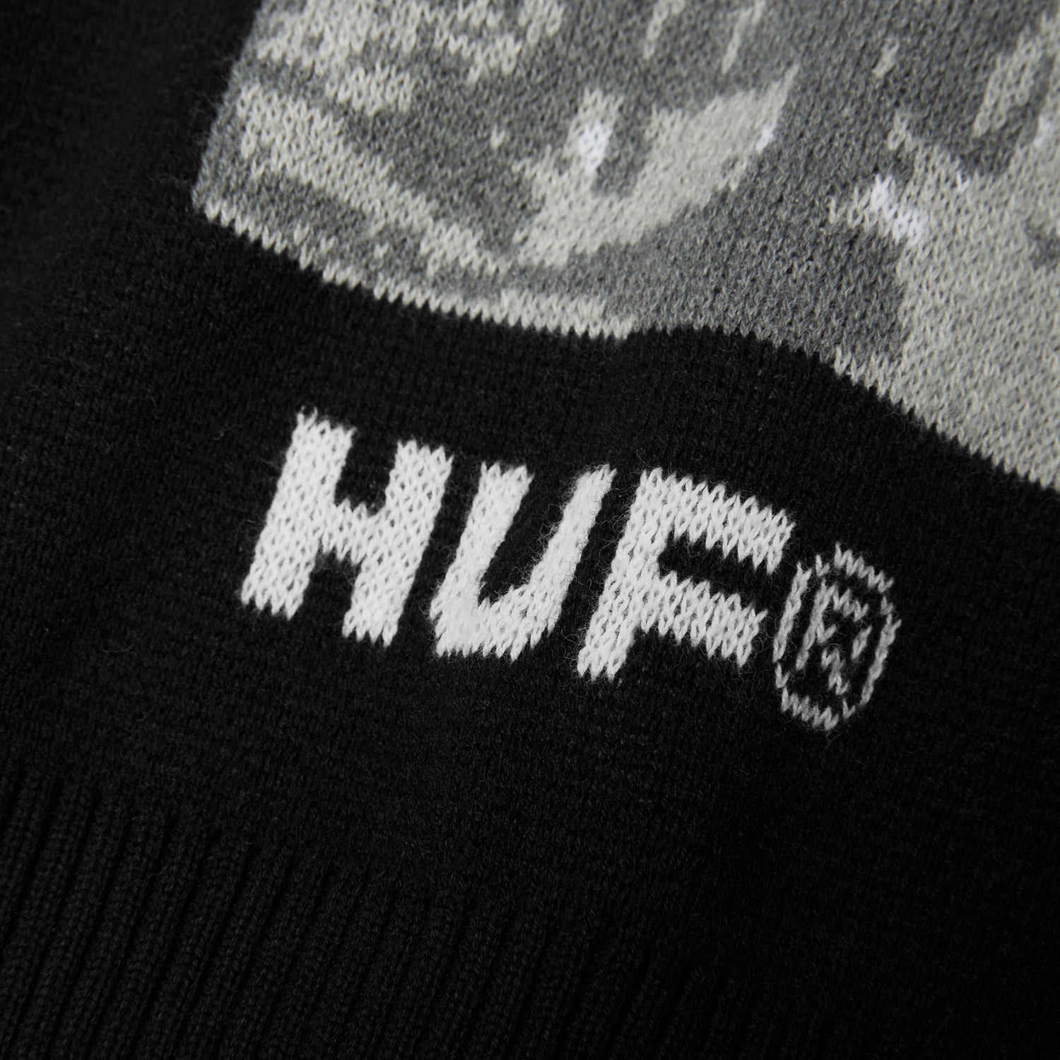 HUF (ハフ) Worldwide JP /TOPS & SHIRTS(トップス&シャツ)/ HUF X ISAAC HAYES BLACK MOSES KNIT SWEATER商品 / BLACK