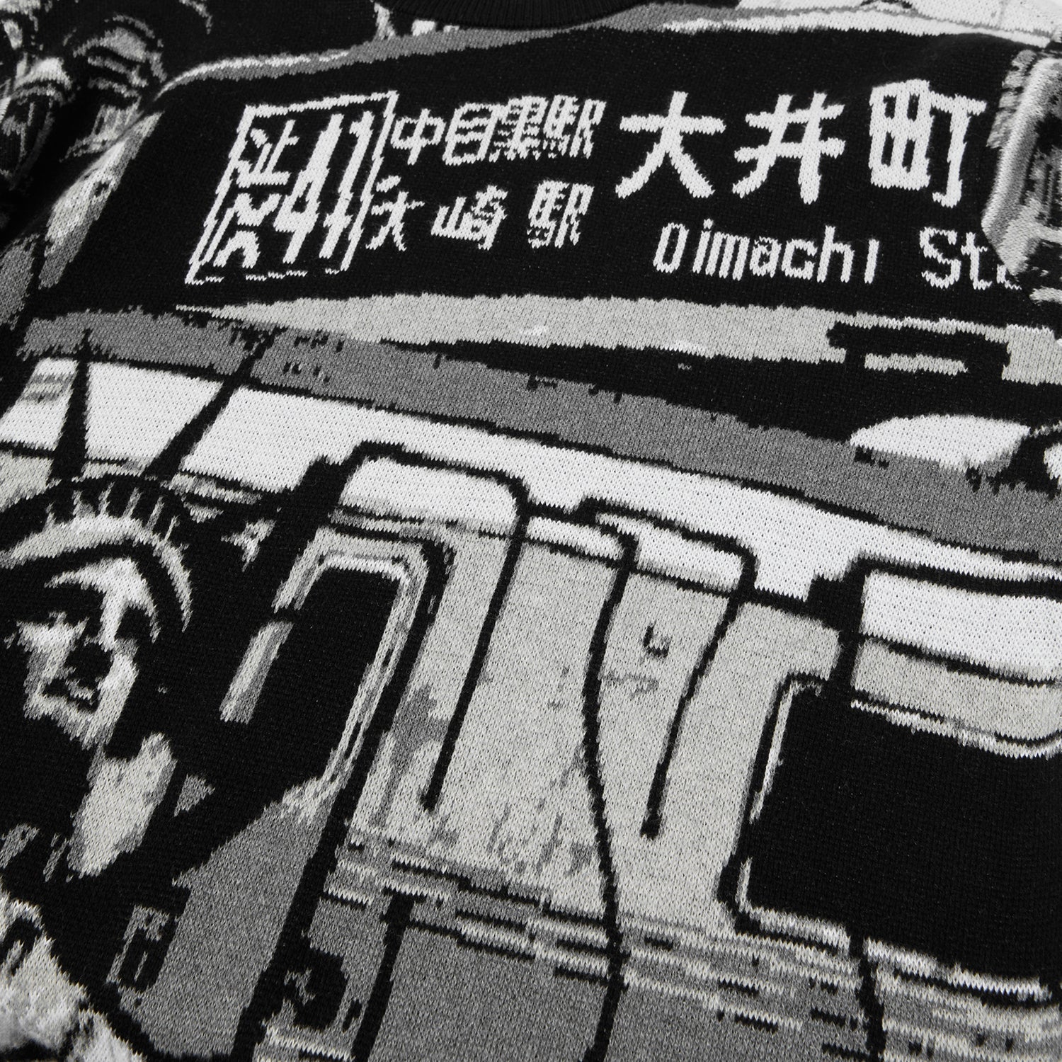 HUF (ハフ) Worldwide JP /KNITS & SWEATERS(ニット&セーター)/ WORLDWIDE COMMUTER SWEATER商品 / BLACK