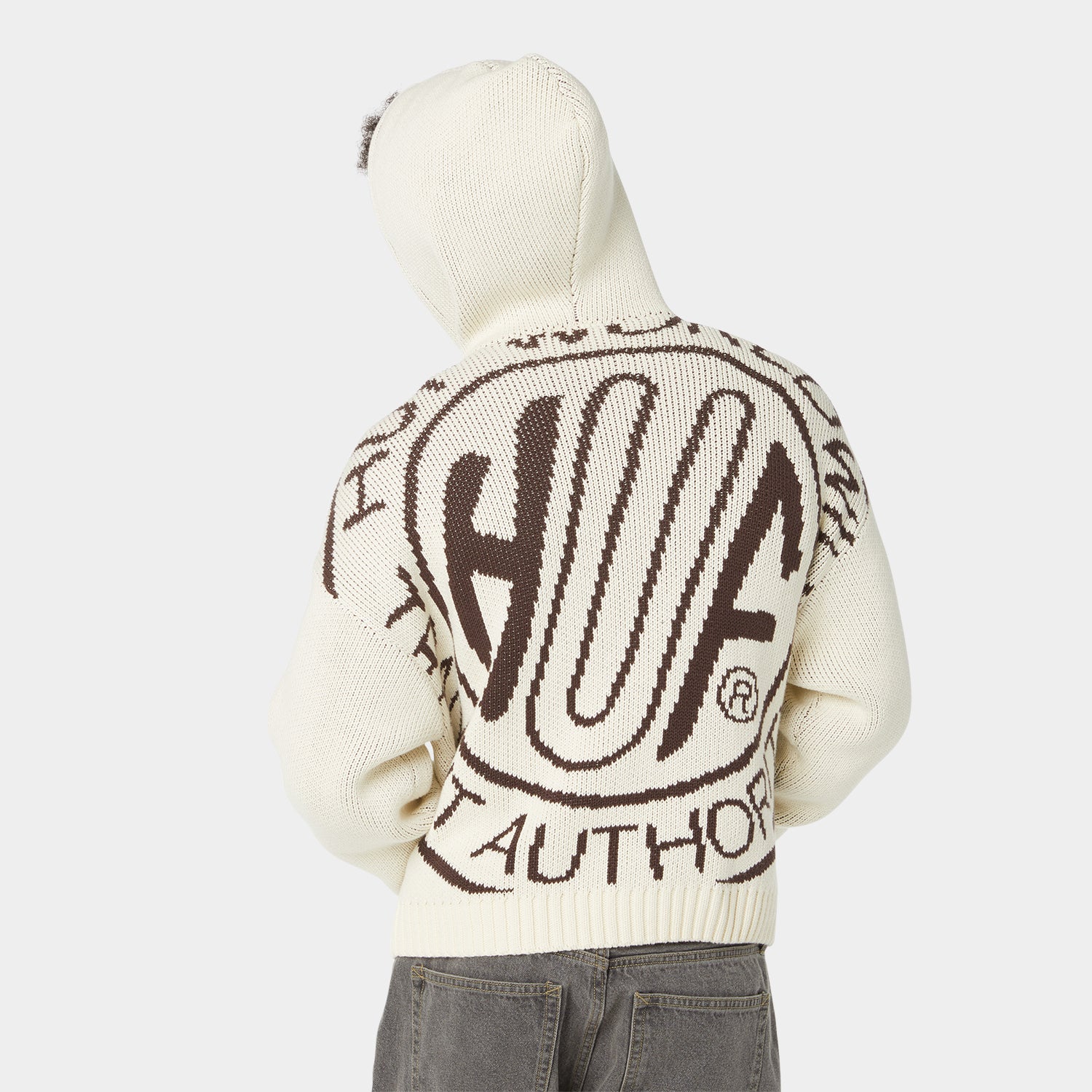 HUF (ハフ) Worldwide JP /KNITS & SWEATERS(ニット&セーター)/ TOKEN ZIP HOODED SWEATER商品 / NAVY