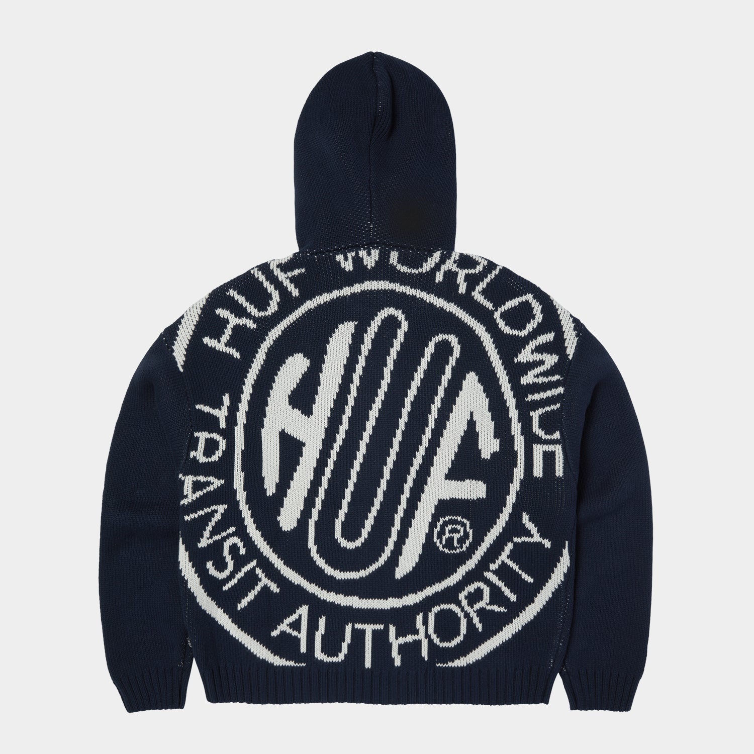 HUF (ハフ) Worldwide JP /KNITS & SWEATERS(ニット&セーター)/ TOKEN ZIP HOODED SWEATER商品 / NAVY