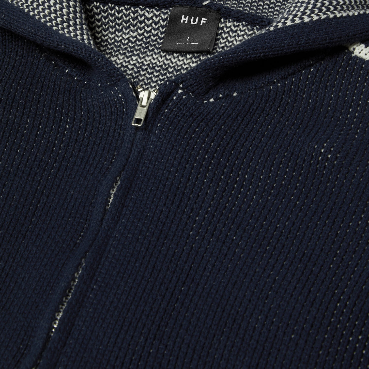 HUF (ハフ) Worldwide JP /KNITS & SWEATERS(ニット&セーター)/ TOKEN ZIP HOODED SWEATER商品 / NAVY