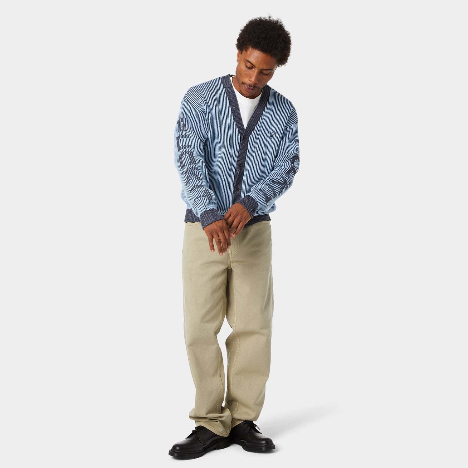 HUF (ハフ) Worldwide JP /KNITS & SWEATERS(ニット&セーター)/ REPEATER CARDIGAN商品 / WASHED BLUE