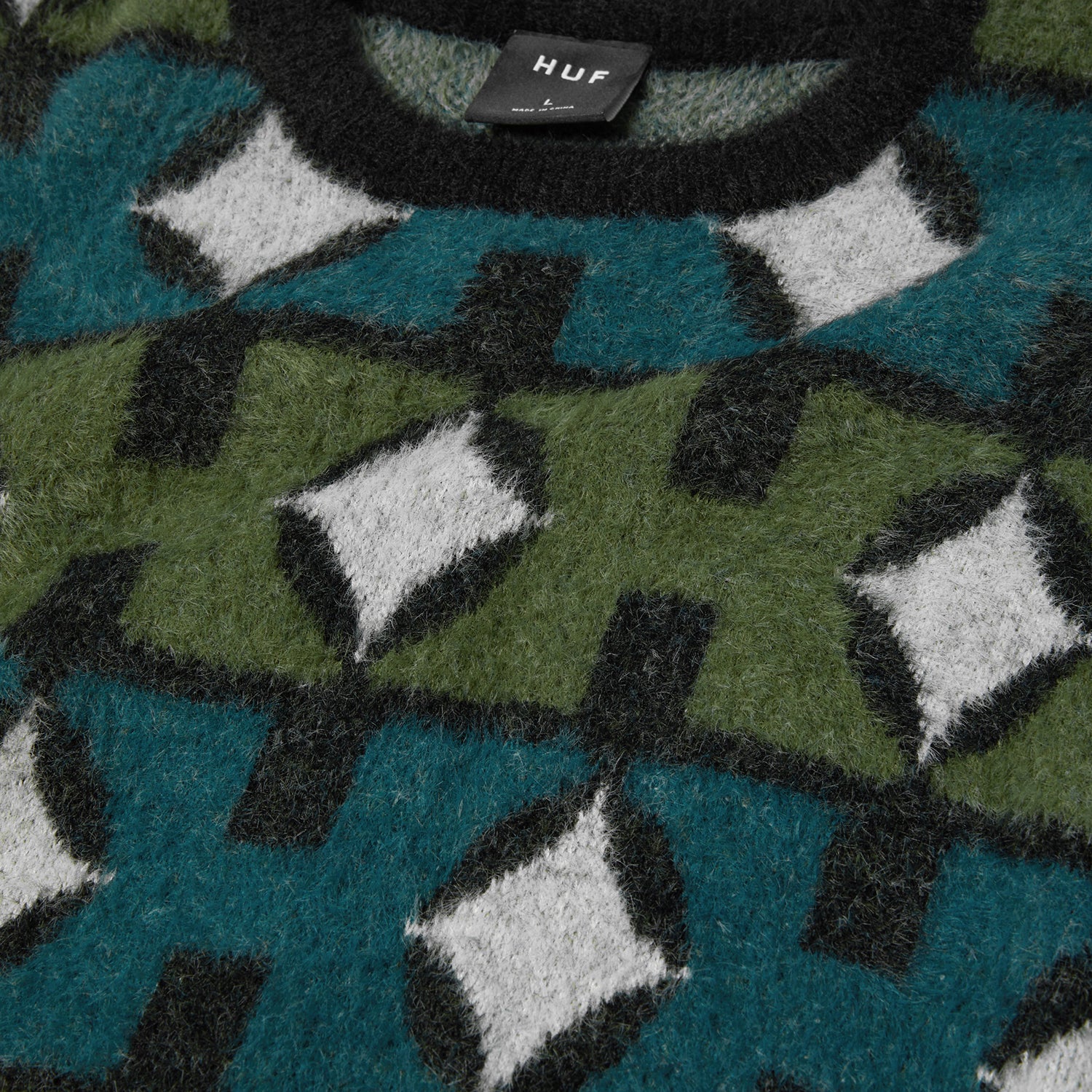 HUF (ハフ) Worldwide JP /KNITS & SWEATERS(ニット&セーター)/ SPACE AGE CREWNECK SWEATER商品 / PINE