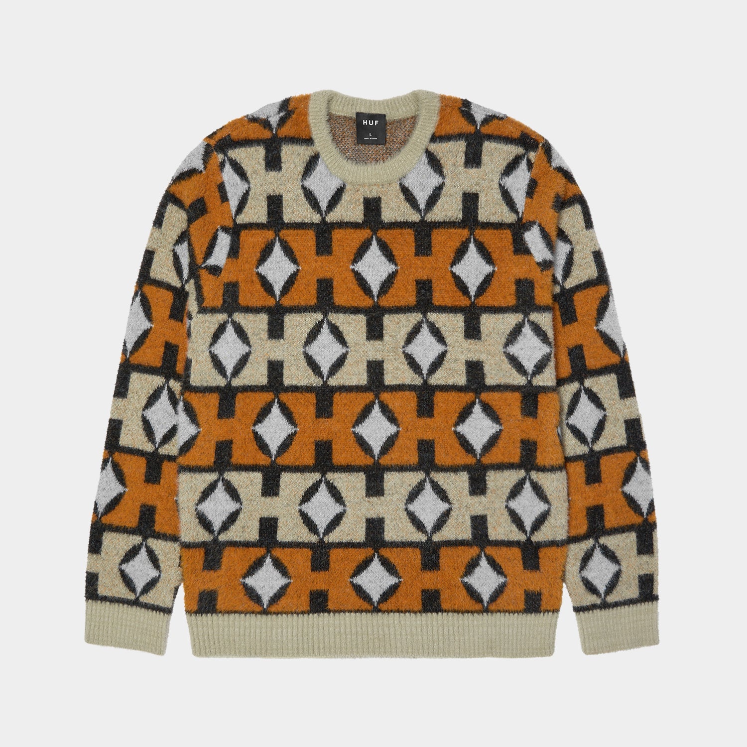 HUF (ハフ) Worldwide JP /KNITS & SWEATERS(ニット&セーター)/ SPACE AGE CREWNECK SWEATER商品 / PINE
