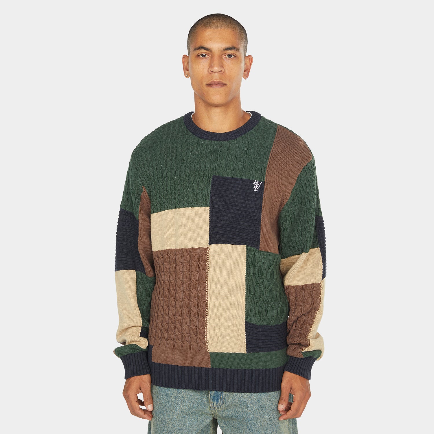 HUF (ハフ) Worldwide JP /KNITS & SWEATERS(ニット&セーター)/ COLUMBIA CABLE KNIT SWEATER商品 / MULTI