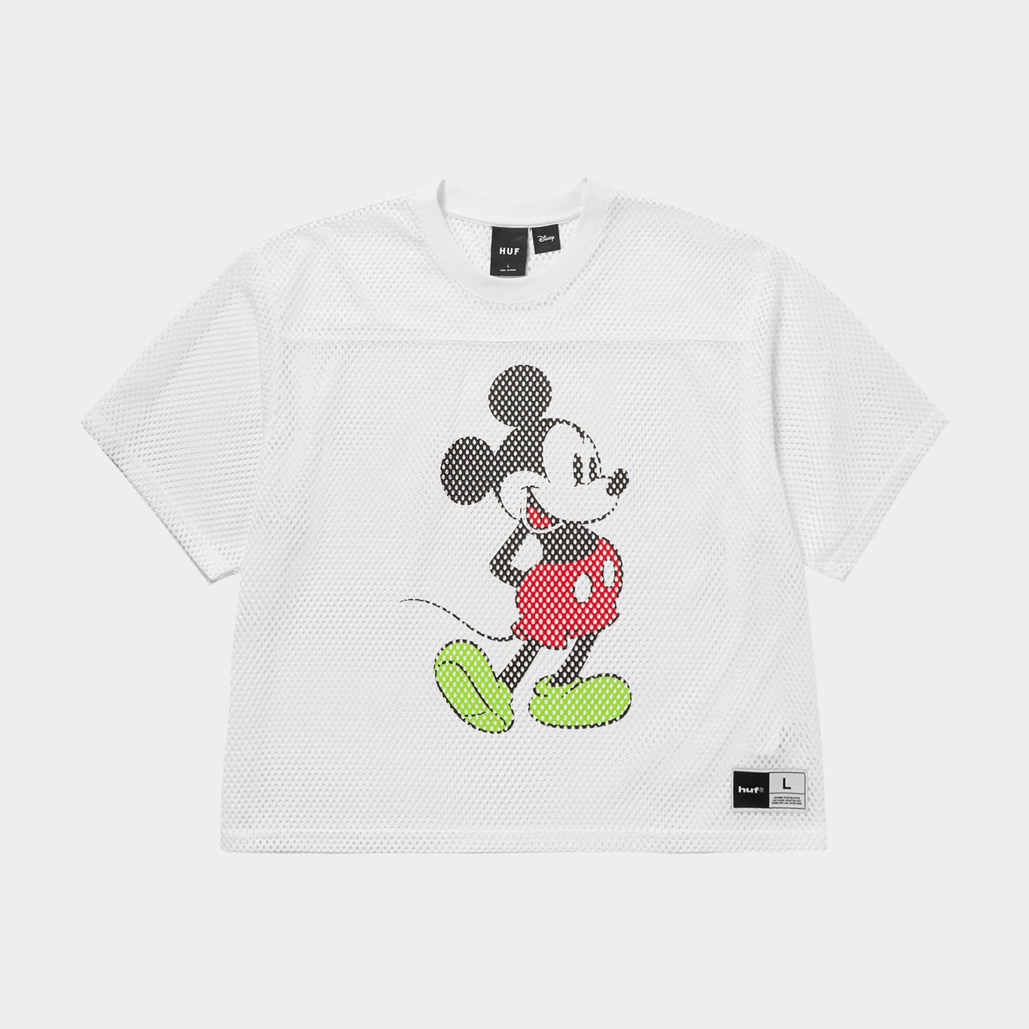 HUF (ハフ) Worldwide JP /TOPS & SHIRTS(トップス&シャツ)/ DISNEY | HUF MICKEY MESH FOOTBALL JERSEY商品 / WHITE