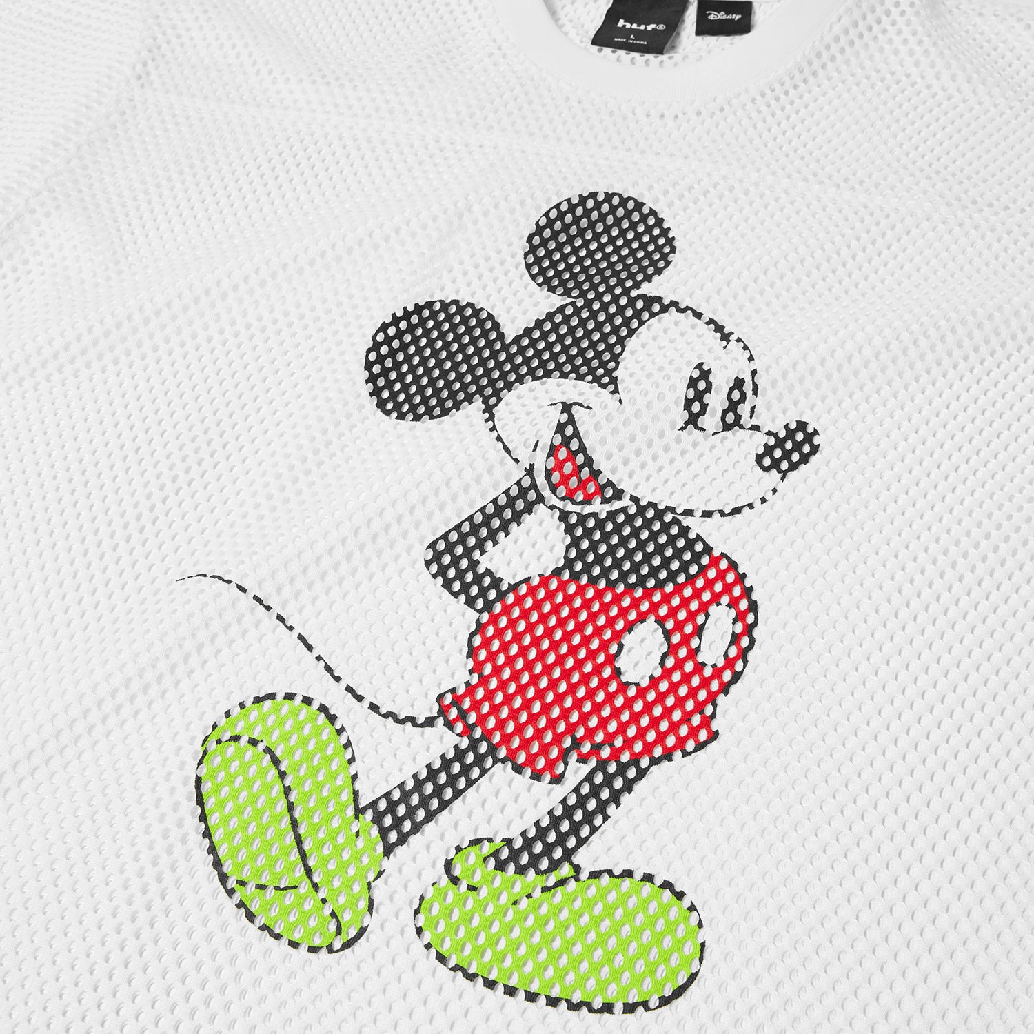 HUF (ハフ) Worldwide JP /TOPS & SHIRTS(トップス&シャツ)/ DISNEY | HUF MICKEY MESH FOOTBALL JERSEY商品 / WHITE