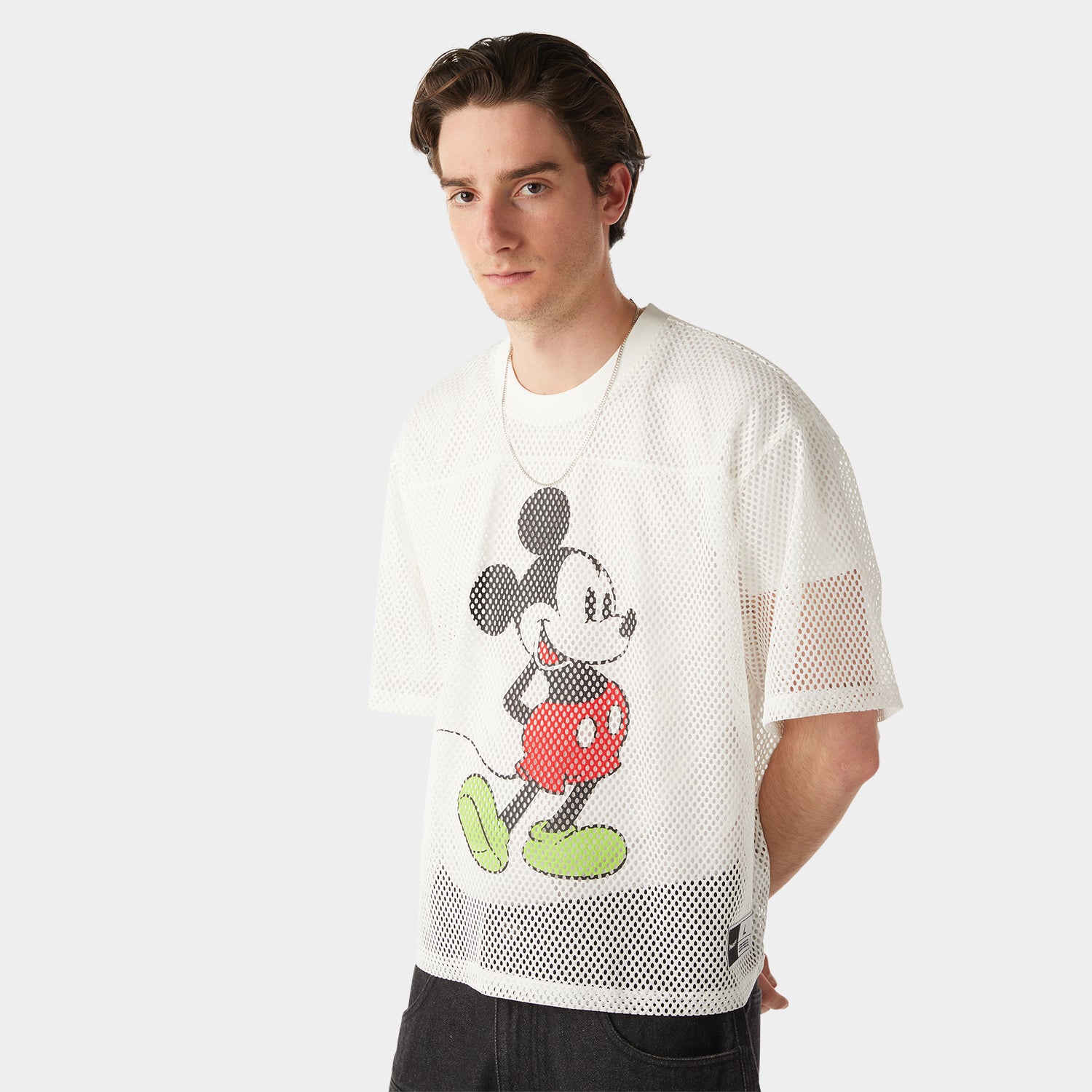 HUF (ハフ) Worldwide JP /TOPS & SHIRTS(トップス&シャツ)/ DISNEY | HUF MICKEY MESH FOOTBALL JERSEY商品 / WHITE