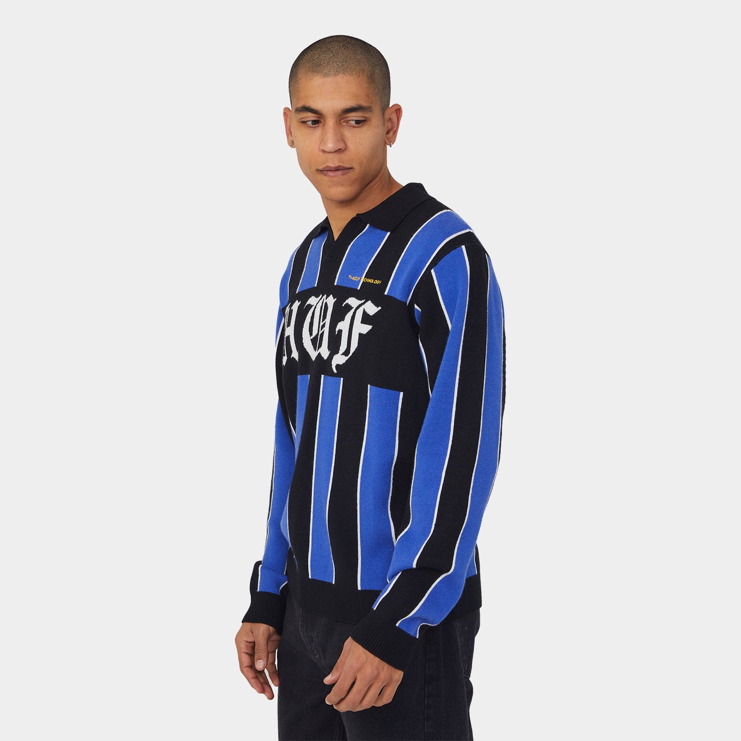 HUF (ハフ) Worldwide JP /KNITS & SWEATERS(ニット&セーター)/ MIDFIELD JERSEY SWEATER商品 / ELECTRIC BLUE